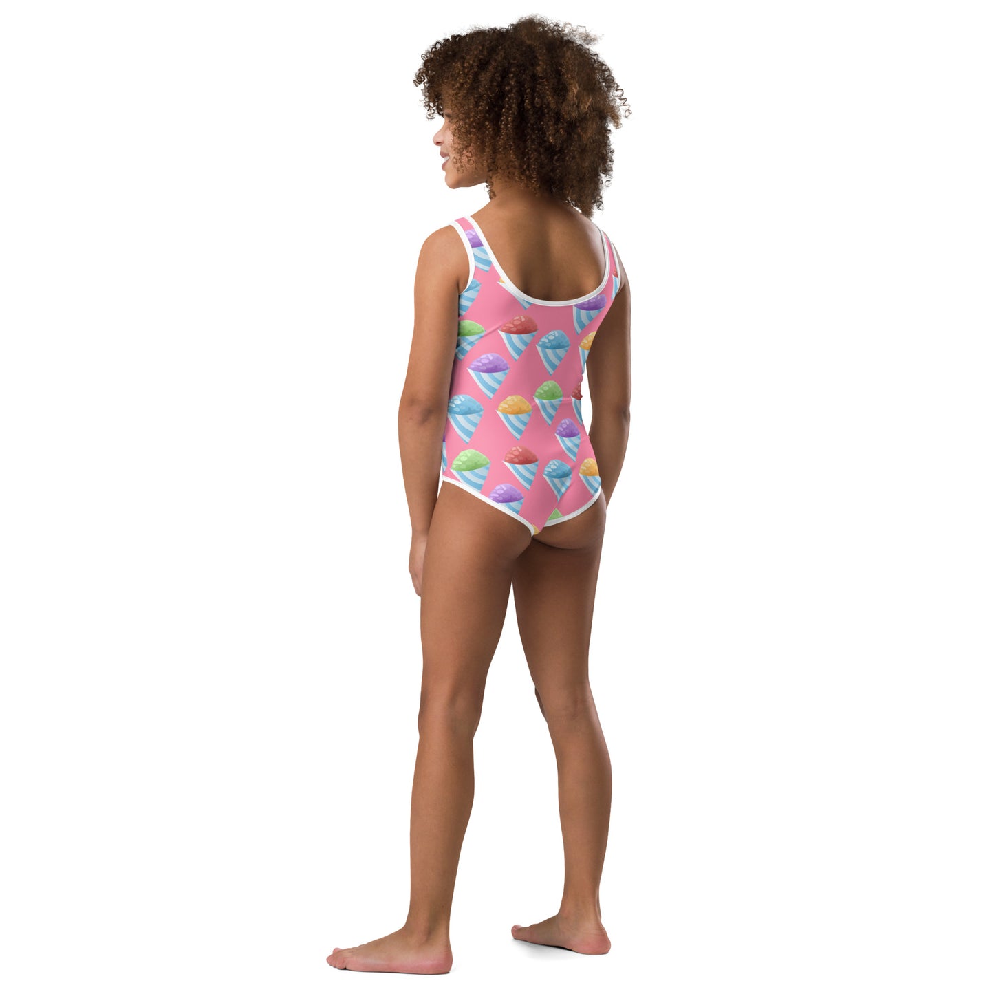 All-Over Print Kids Swimsuit- Piragua / Shaved Ice