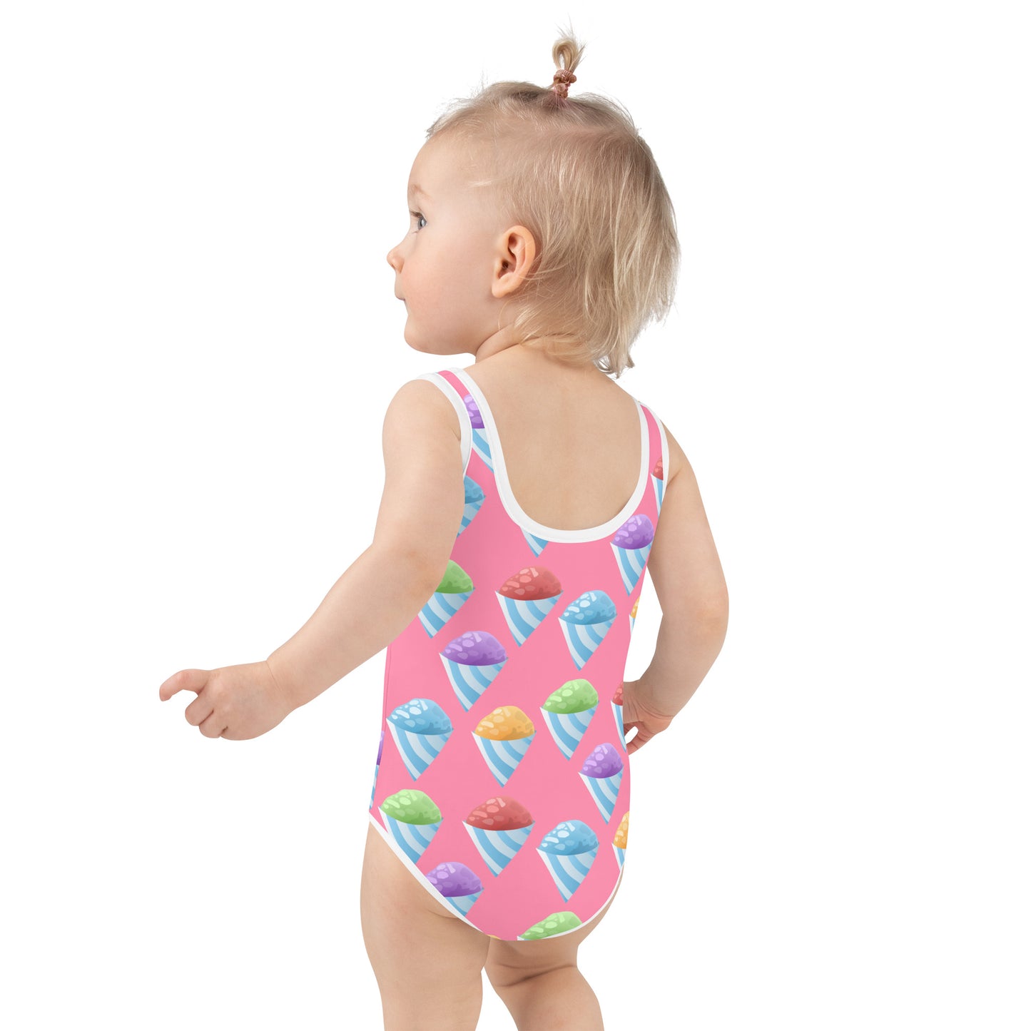 All-Over Print Kids Swimsuit- Piragua / Shaved Ice