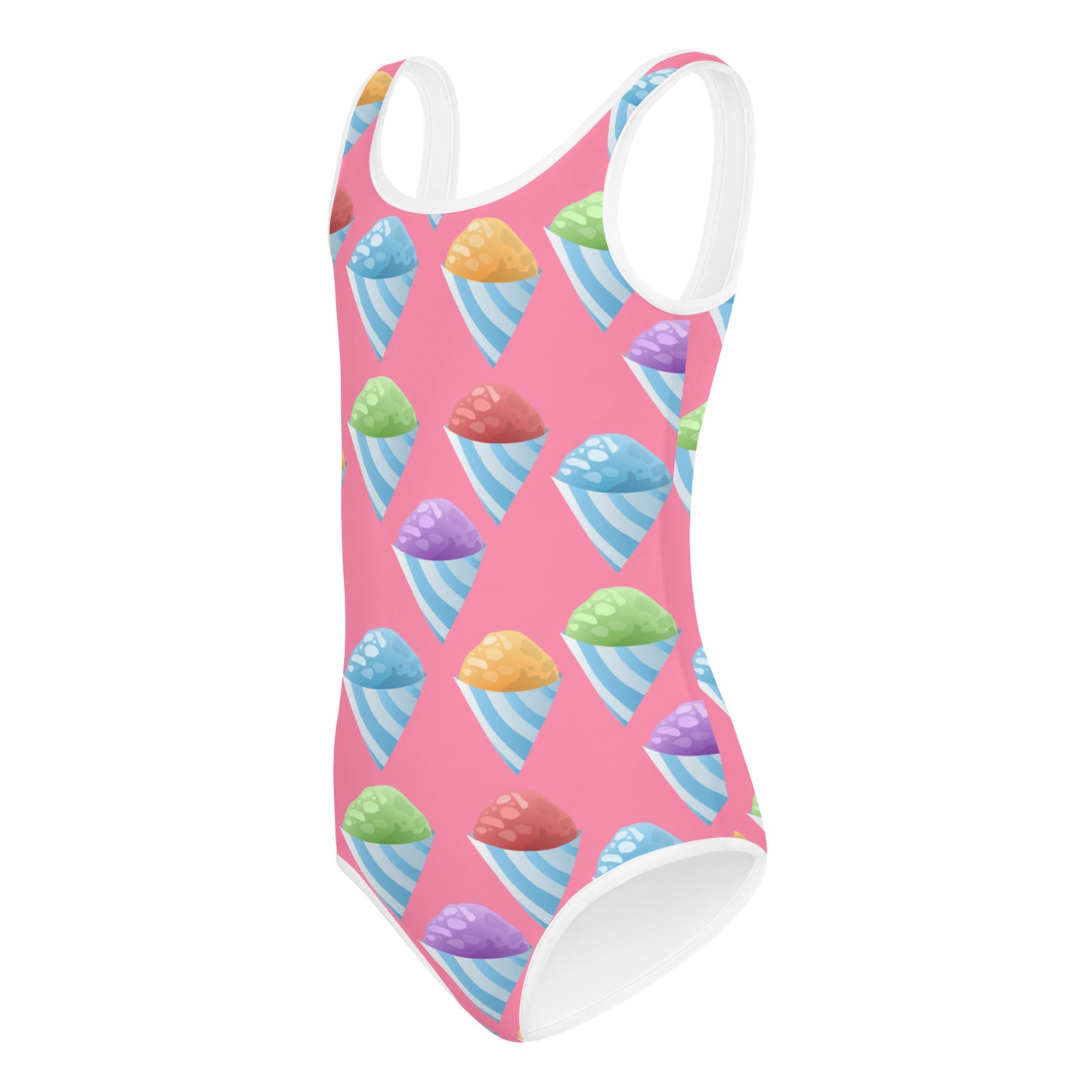 All-Over Print Kids Swimsuit- Piragua / Shaved Ice