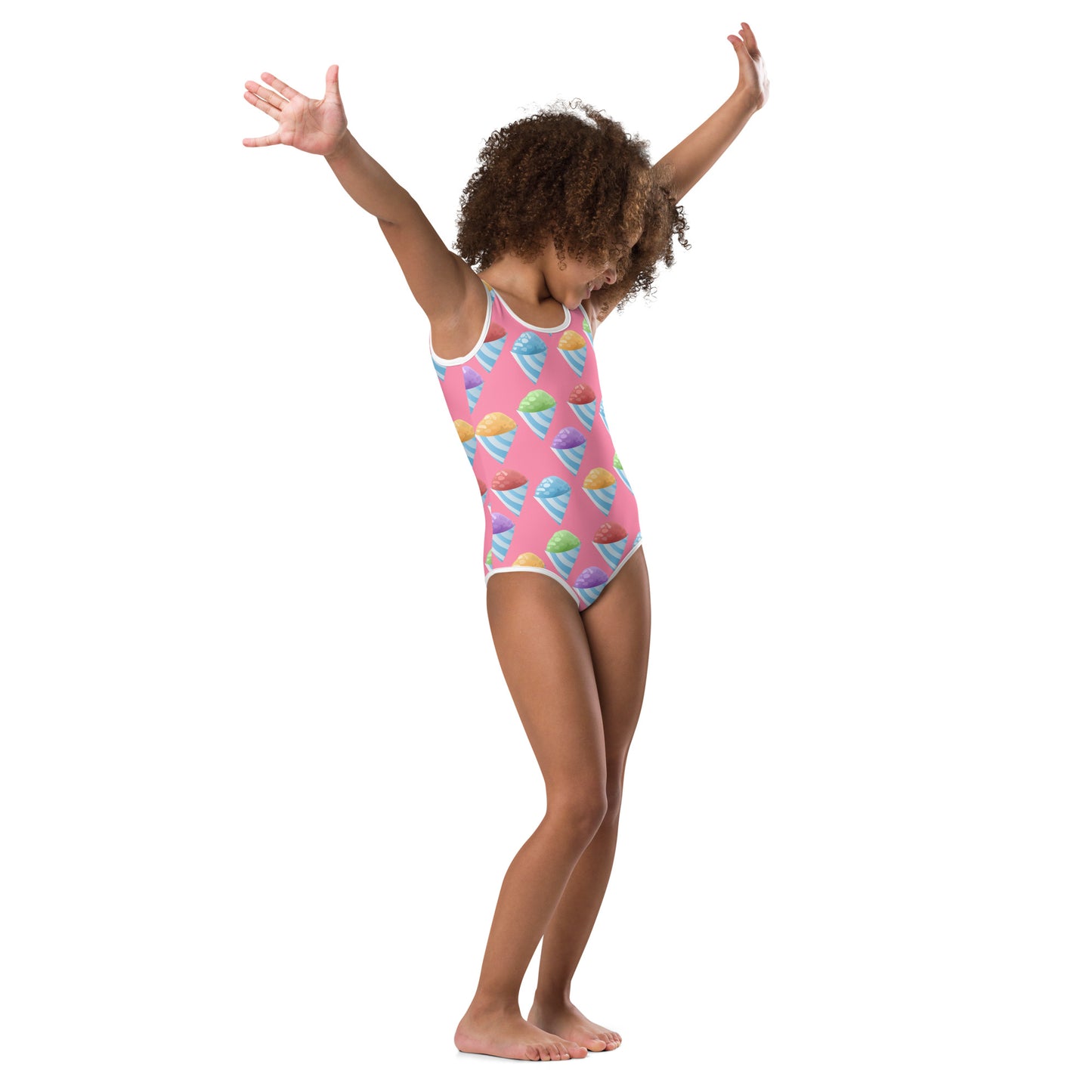 All-Over Print Kids Swimsuit- Piragua / Shaved Ice