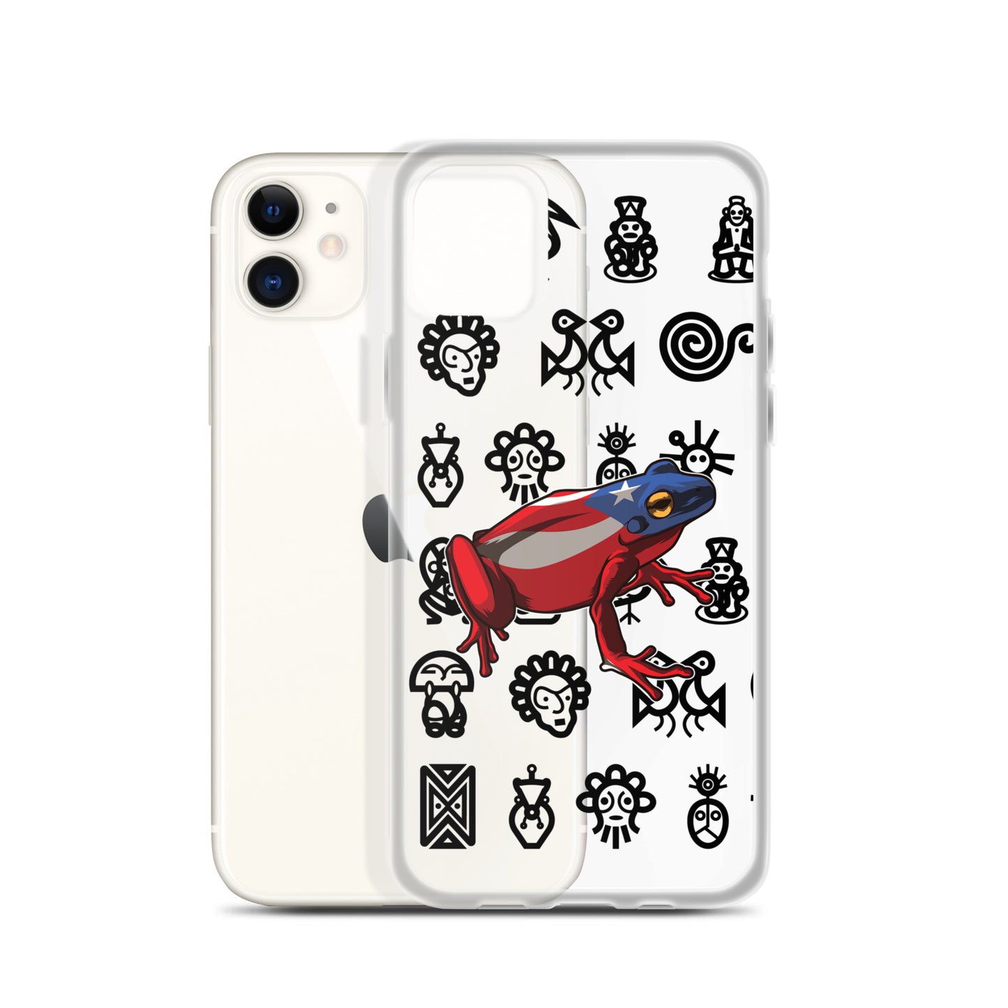 Clear Case for iPhone® Coqui and Taino