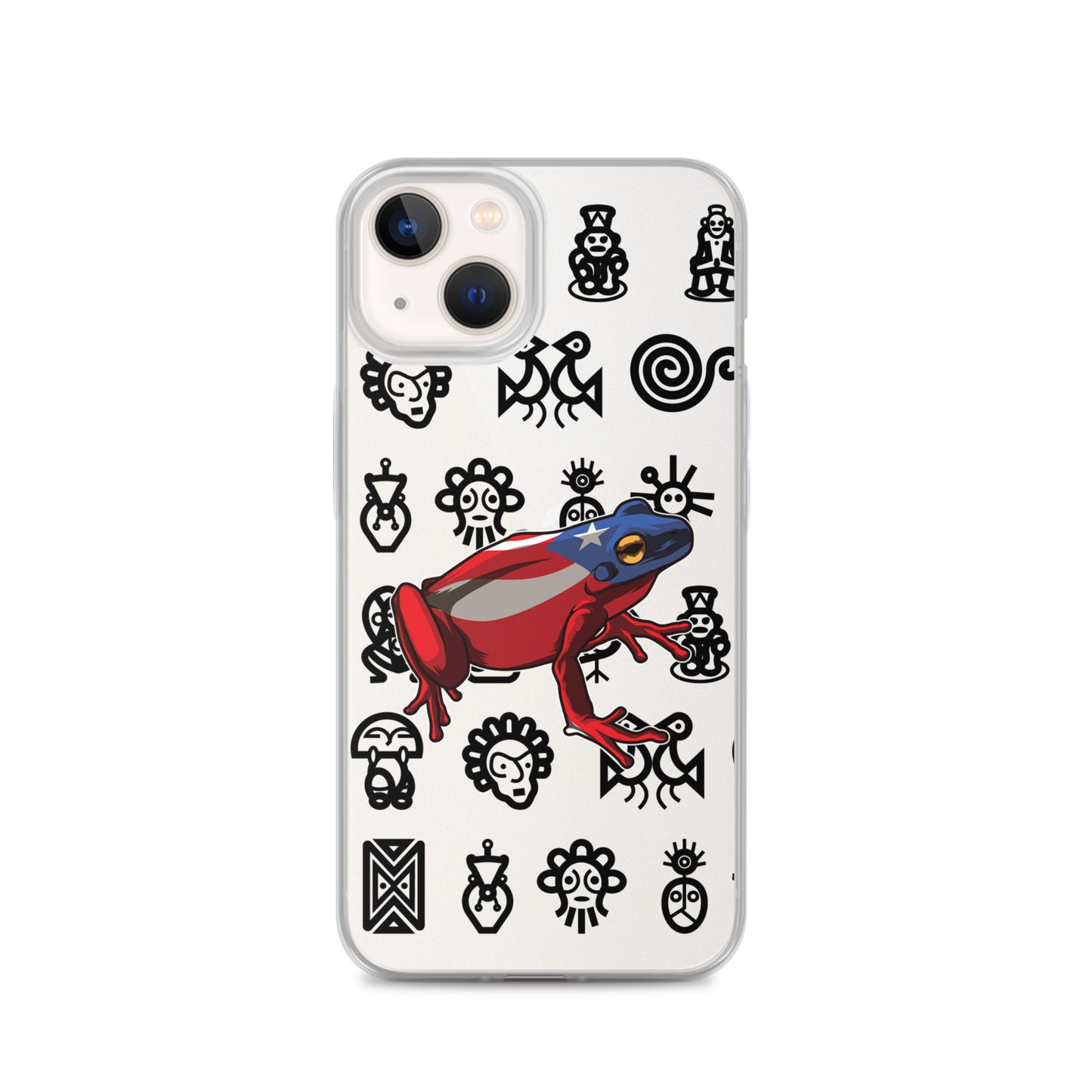 Clear Case for iPhone® Coqui and Taino