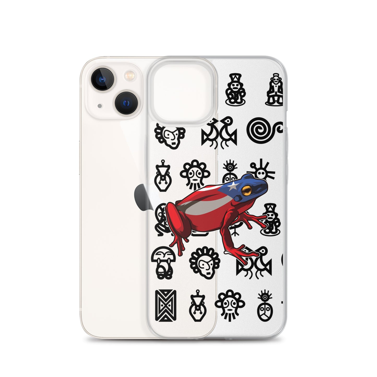 Clear Case for iPhone® Coqui and Taino