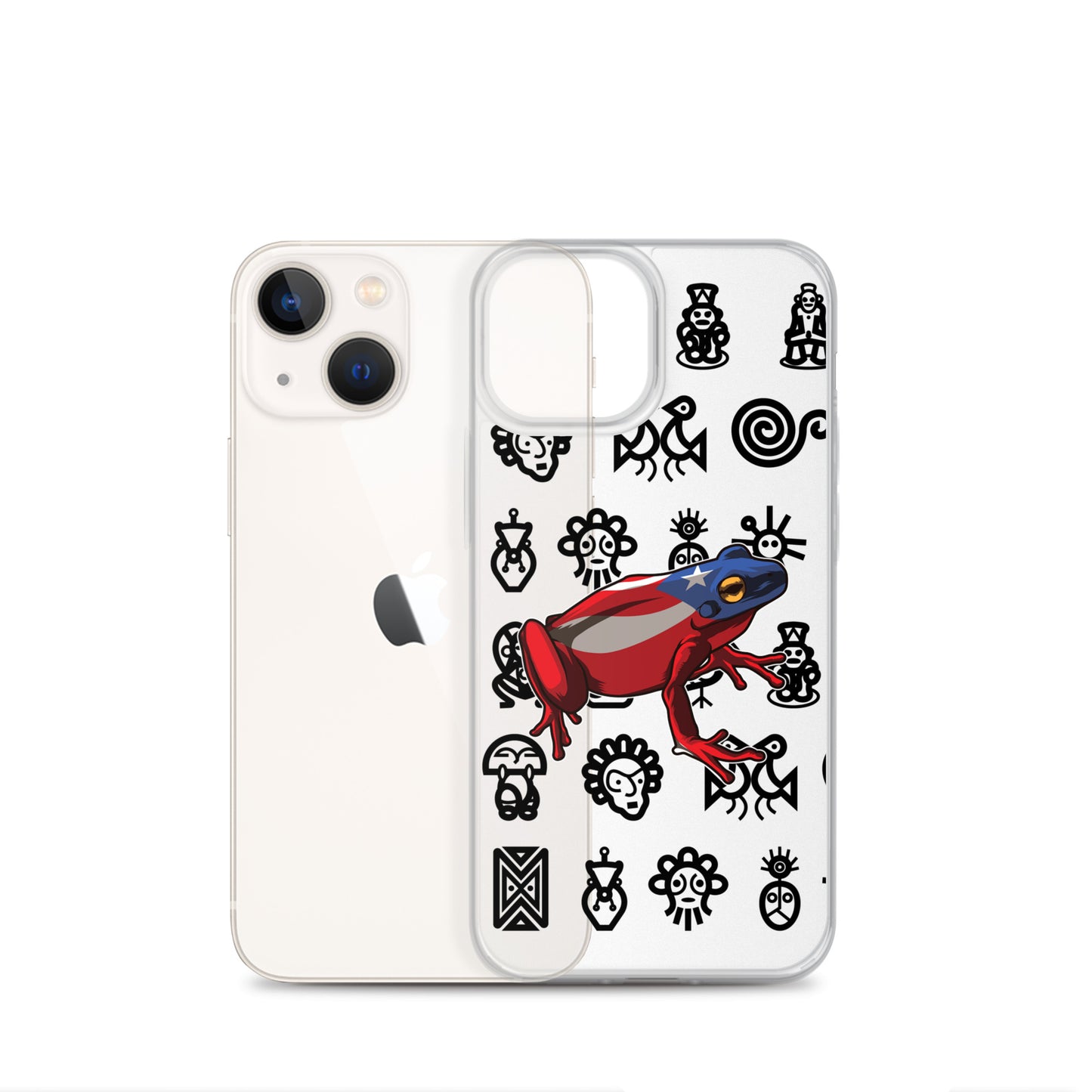 Clear Case for iPhone® Coqui and Taino