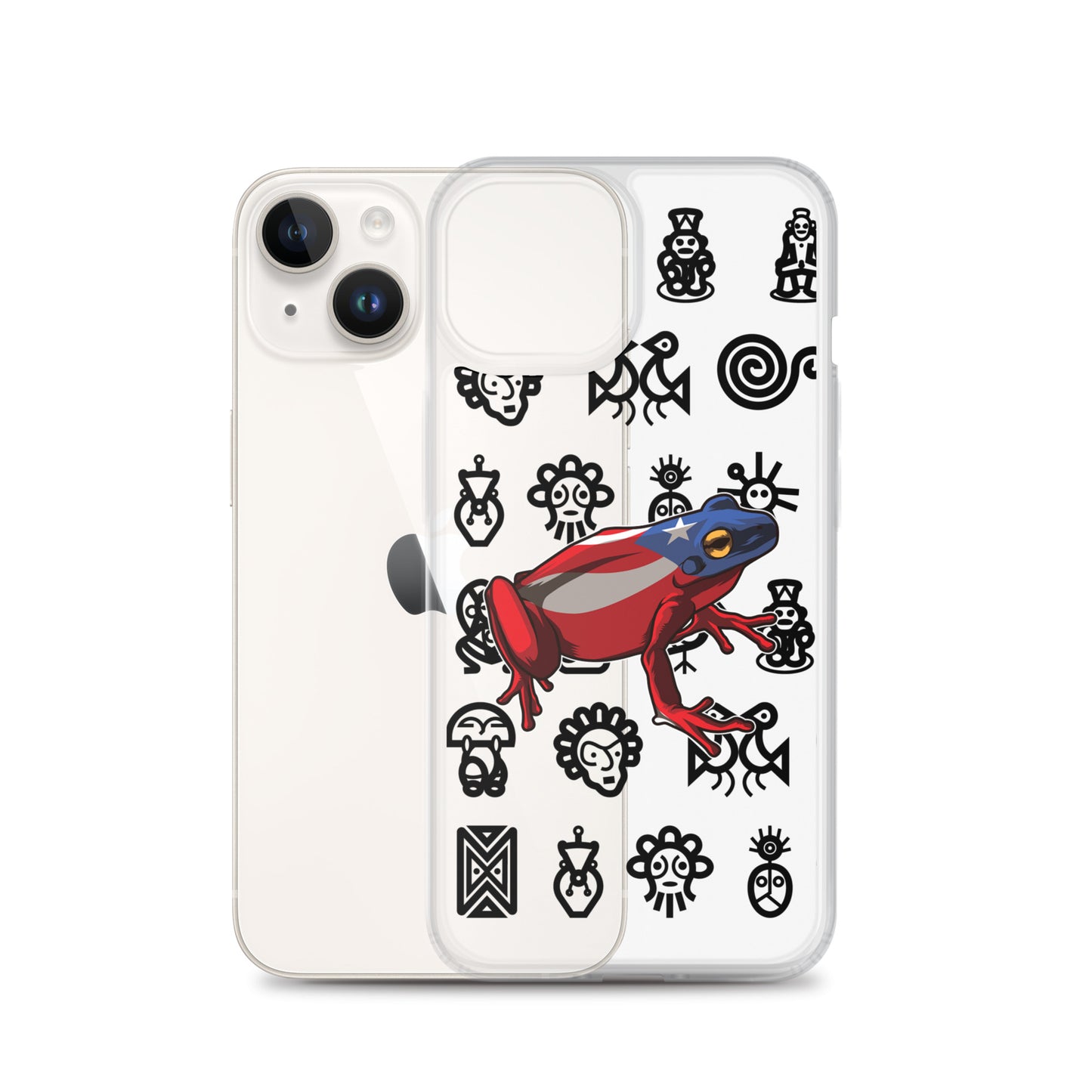 Clear Case for iPhone® Coqui and Taino