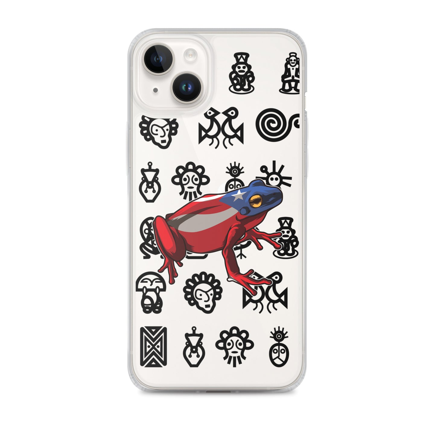 Clear Case for iPhone® Coqui and Taino