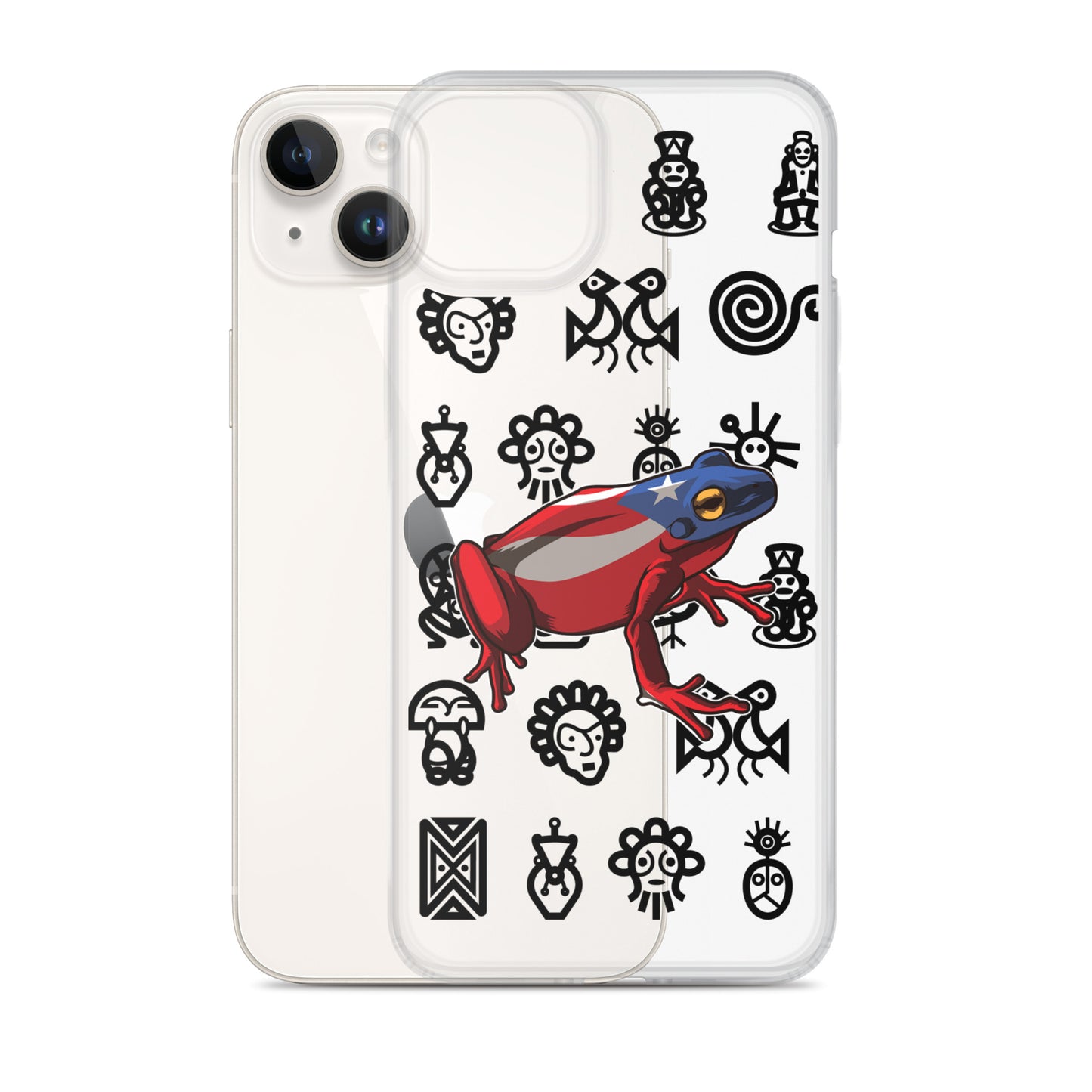 Clear Case for iPhone® Coqui and Taino