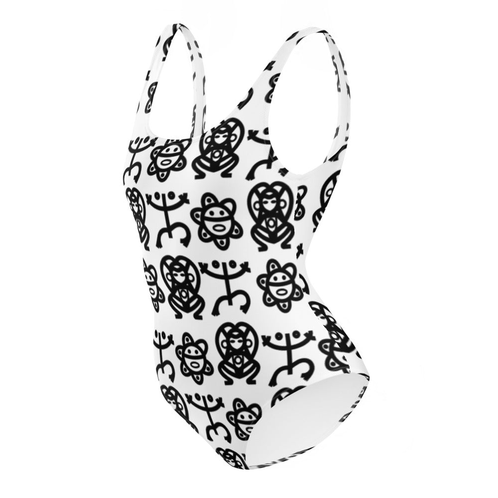 One-Piece Swimsuit- Taino Petroglyphs