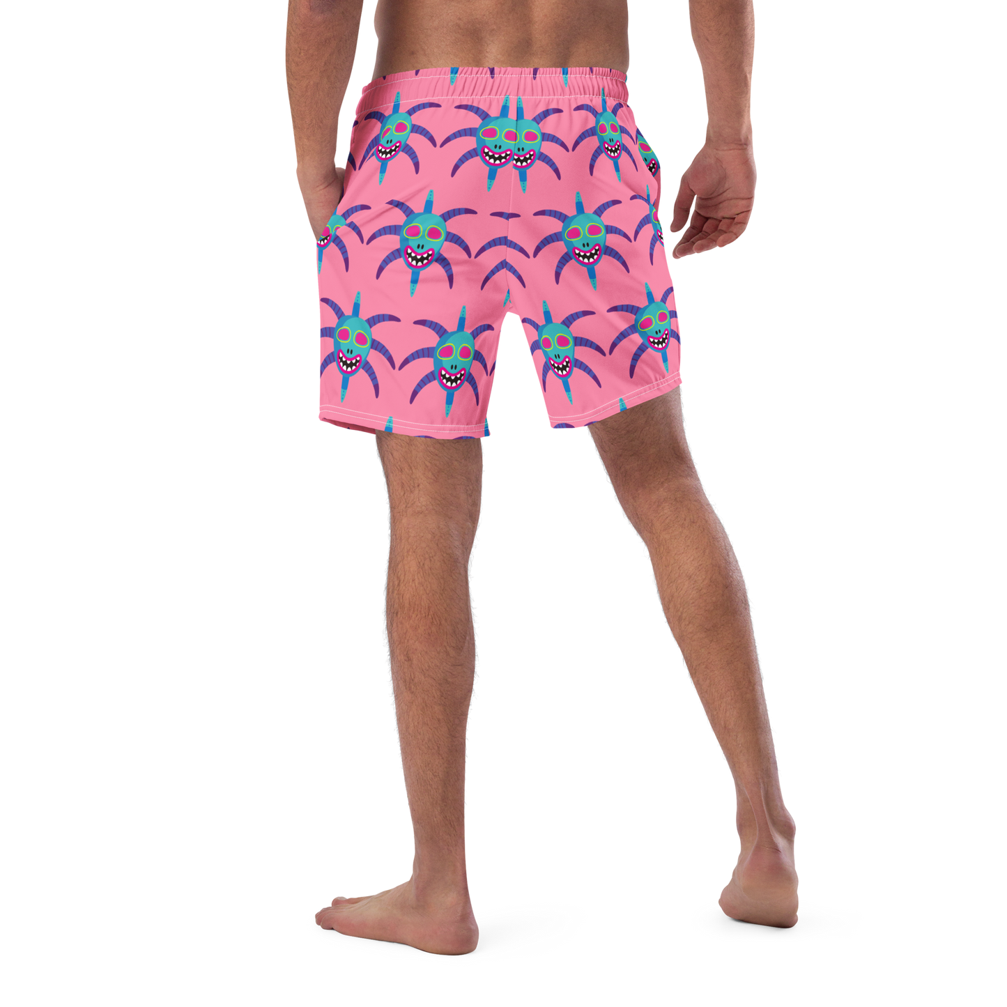 Men's swim trunks- Vejigante Mask