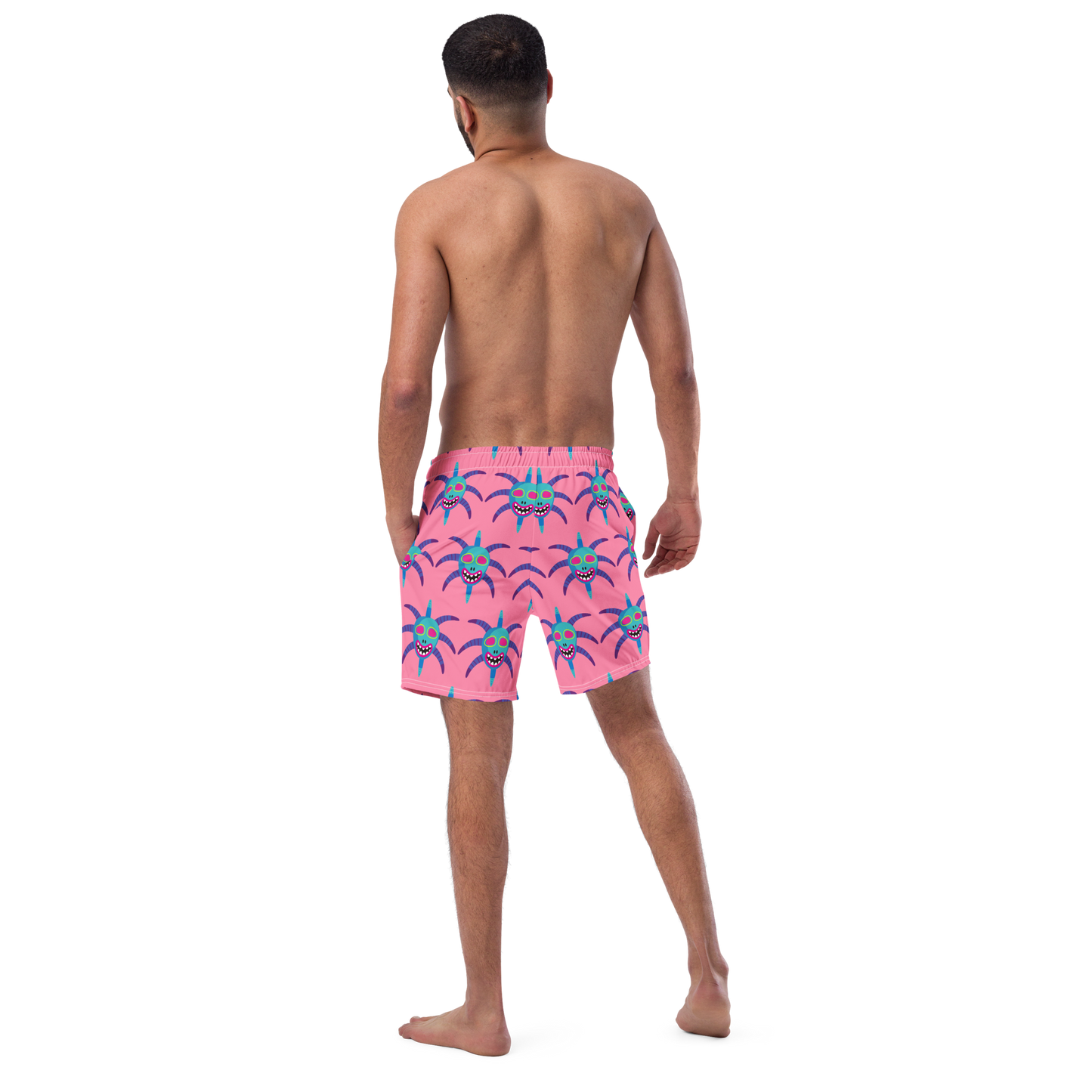 Men's swim trunks- Vejigante Mask