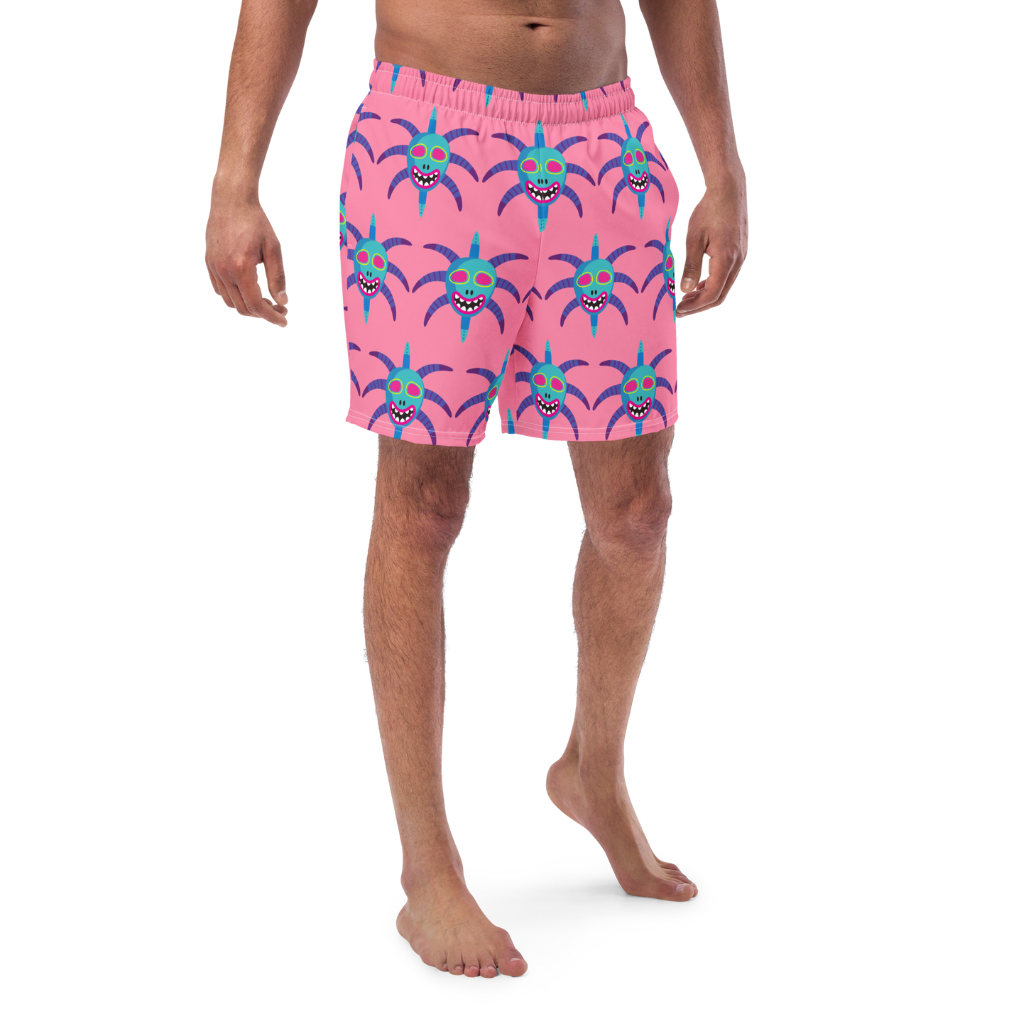 Men's swim trunks- Vejigante Mask