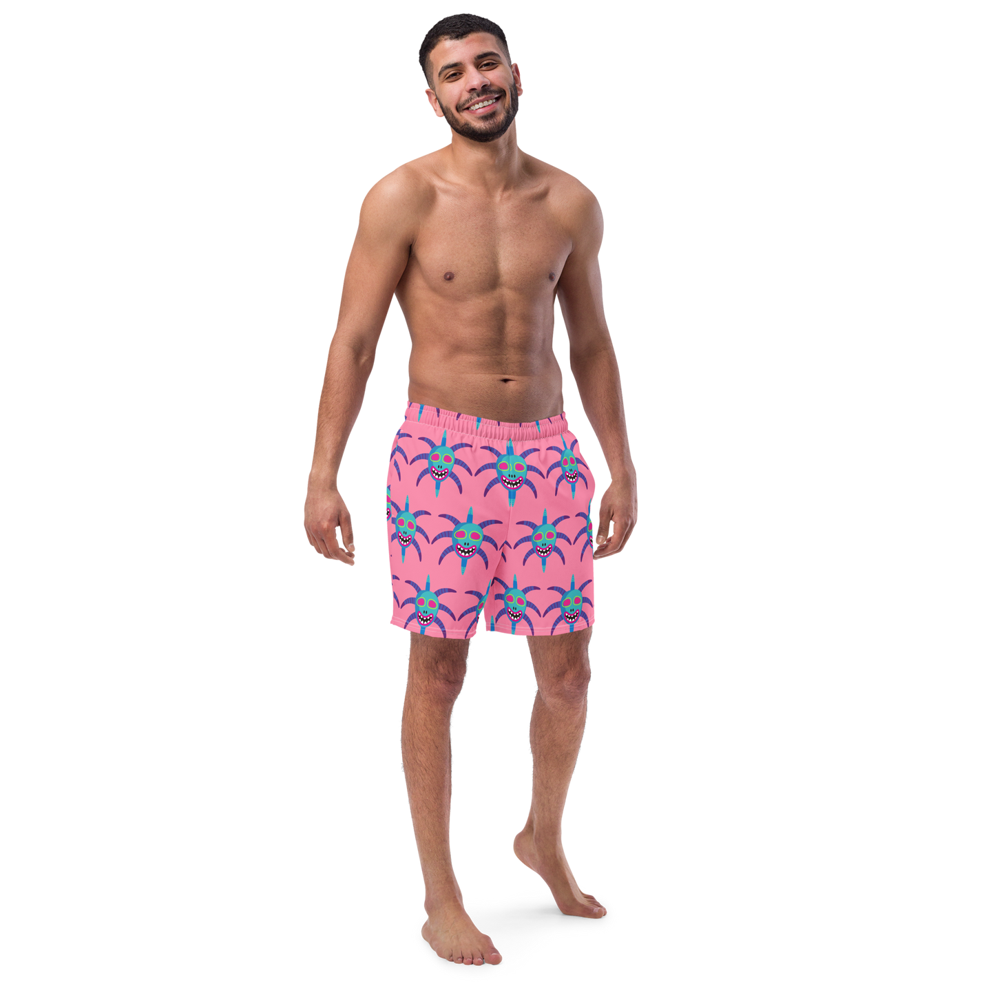 Men's swim trunks- Vejigante Mask