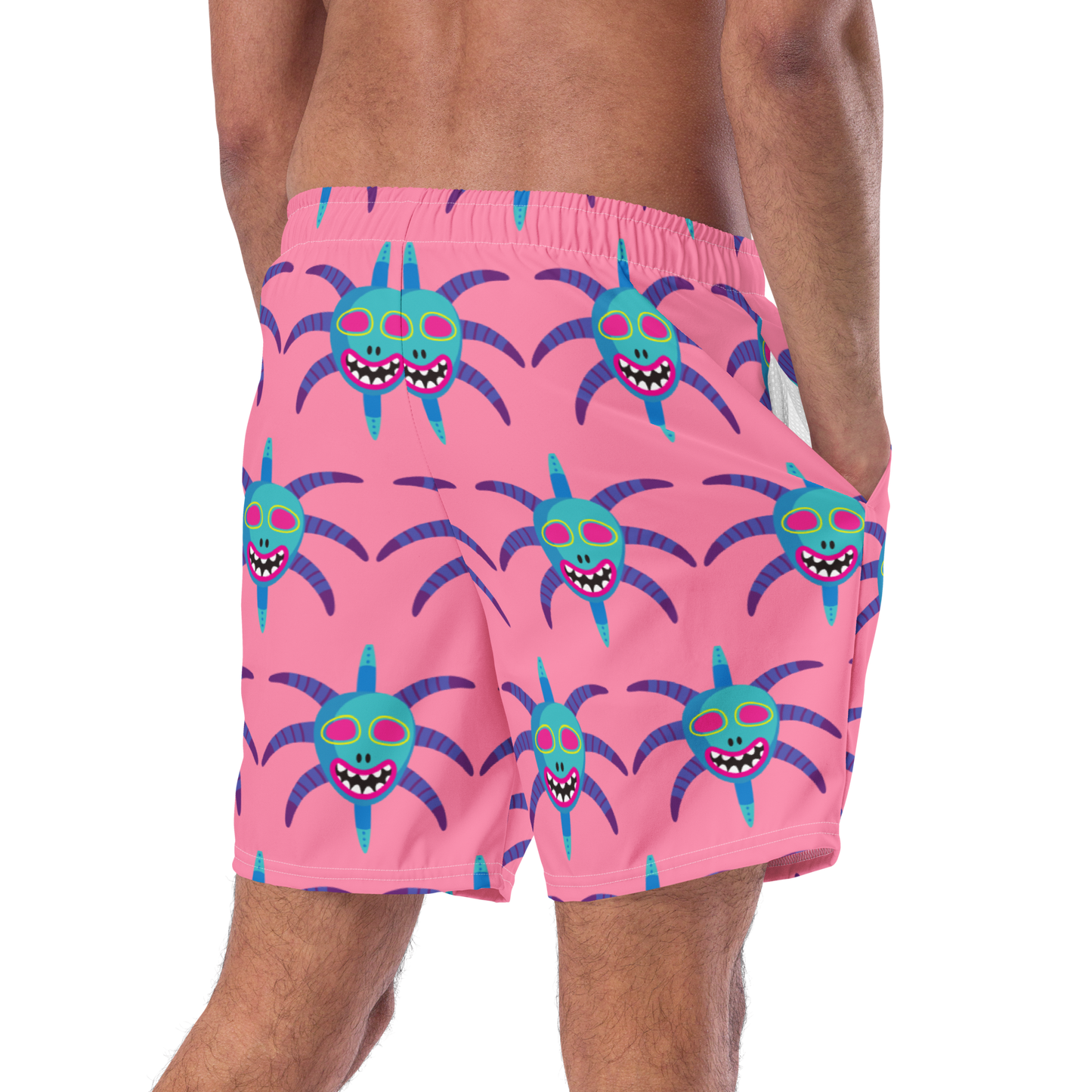 Men's swim trunks- Vejigante Mask