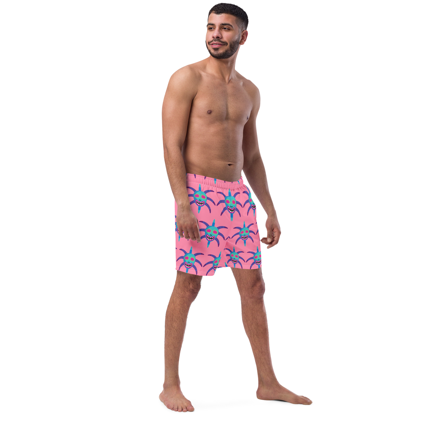 Men's swim trunks- Vejigante Mask