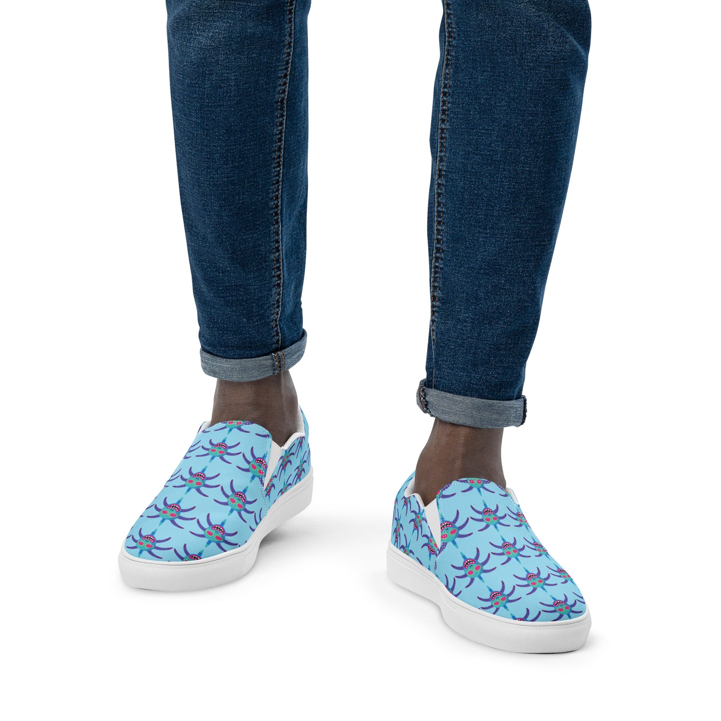 Men’s slip-on canvas shoes- Vejigante Mask