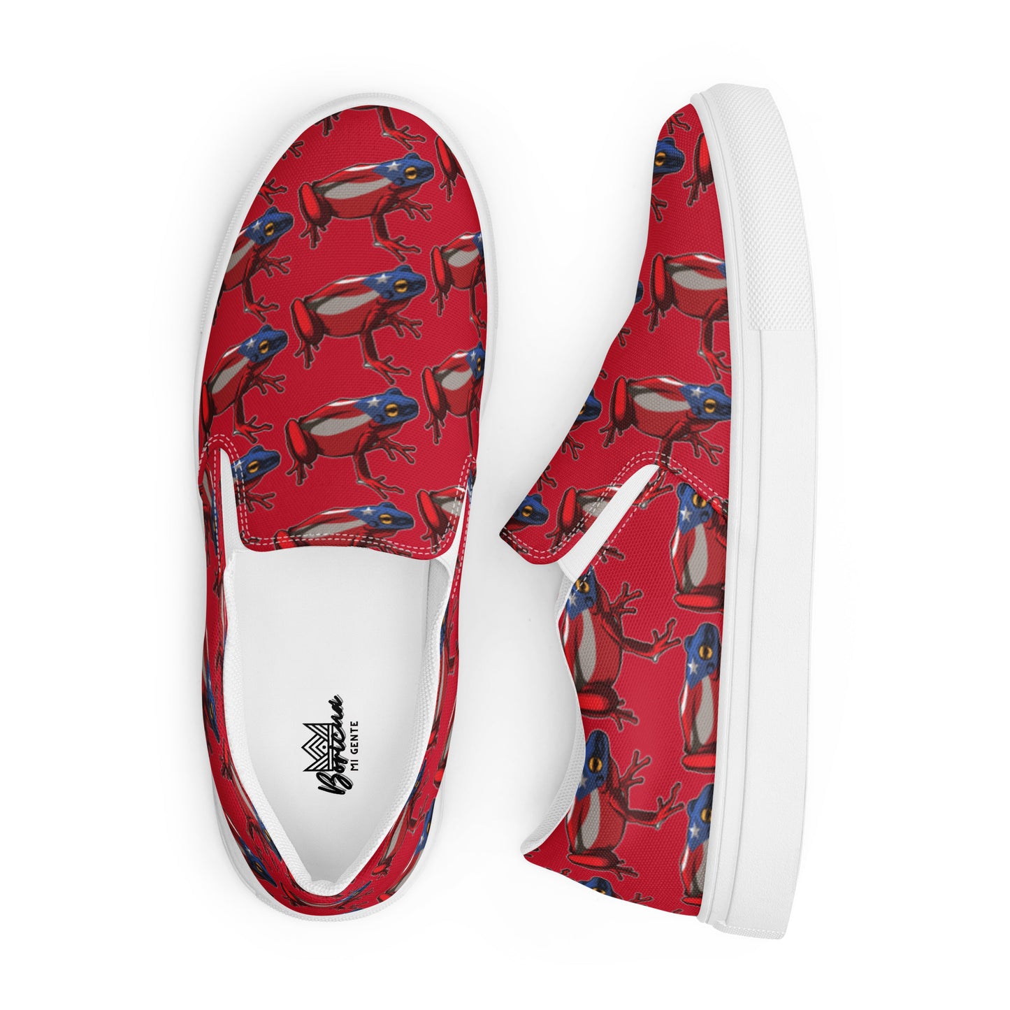 Men’s slip-on canvas shoes- Coqui Frog PR