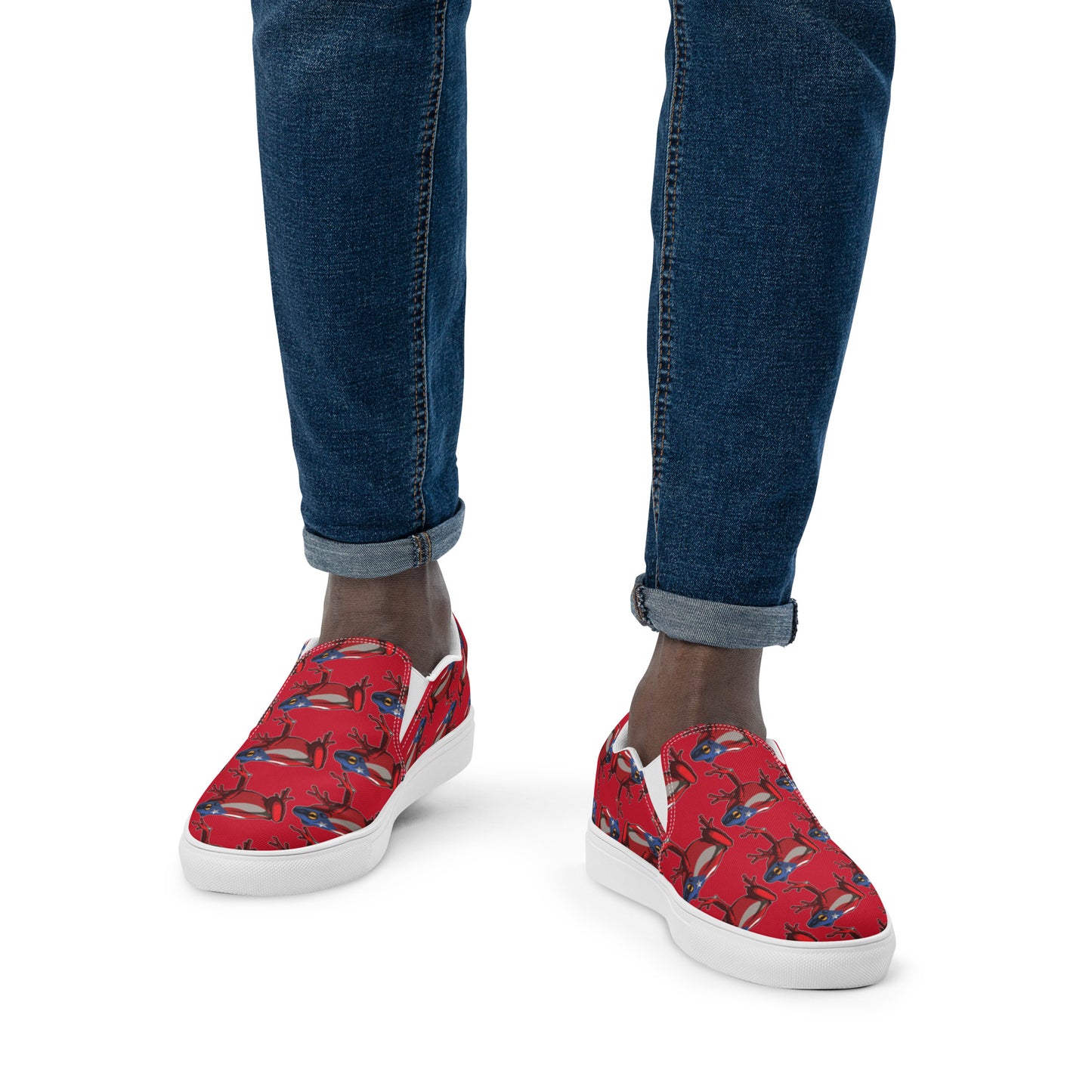 Men’s slip-on canvas shoes- Coqui Frog PR