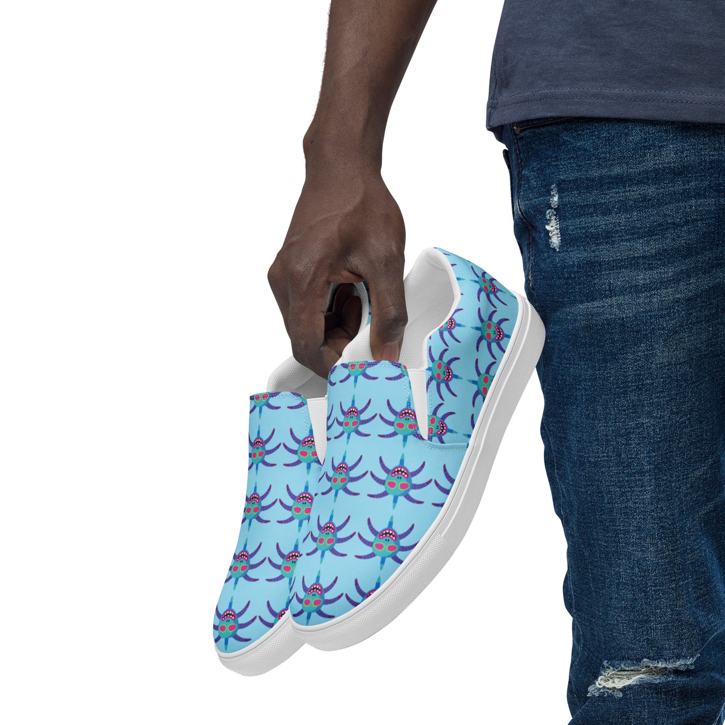 Men’s slip-on canvas shoes- Vejigante Mask