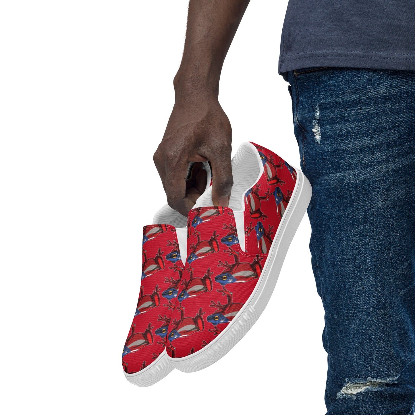 Men’s slip-on canvas shoes- Coqui Frog PR
