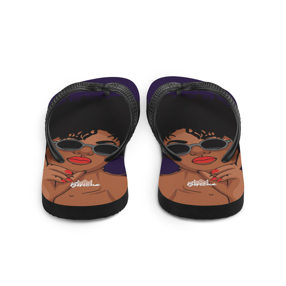Flip-Flops- Queen Boricua