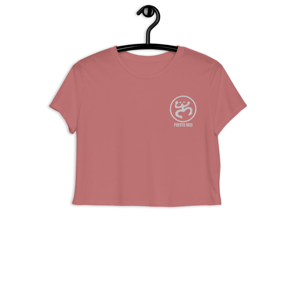 Crop Tee- Coqui Puerto Rico