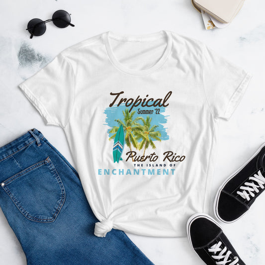 Women's short sleeve t-shirt- Puerto Rico "Enchantment"