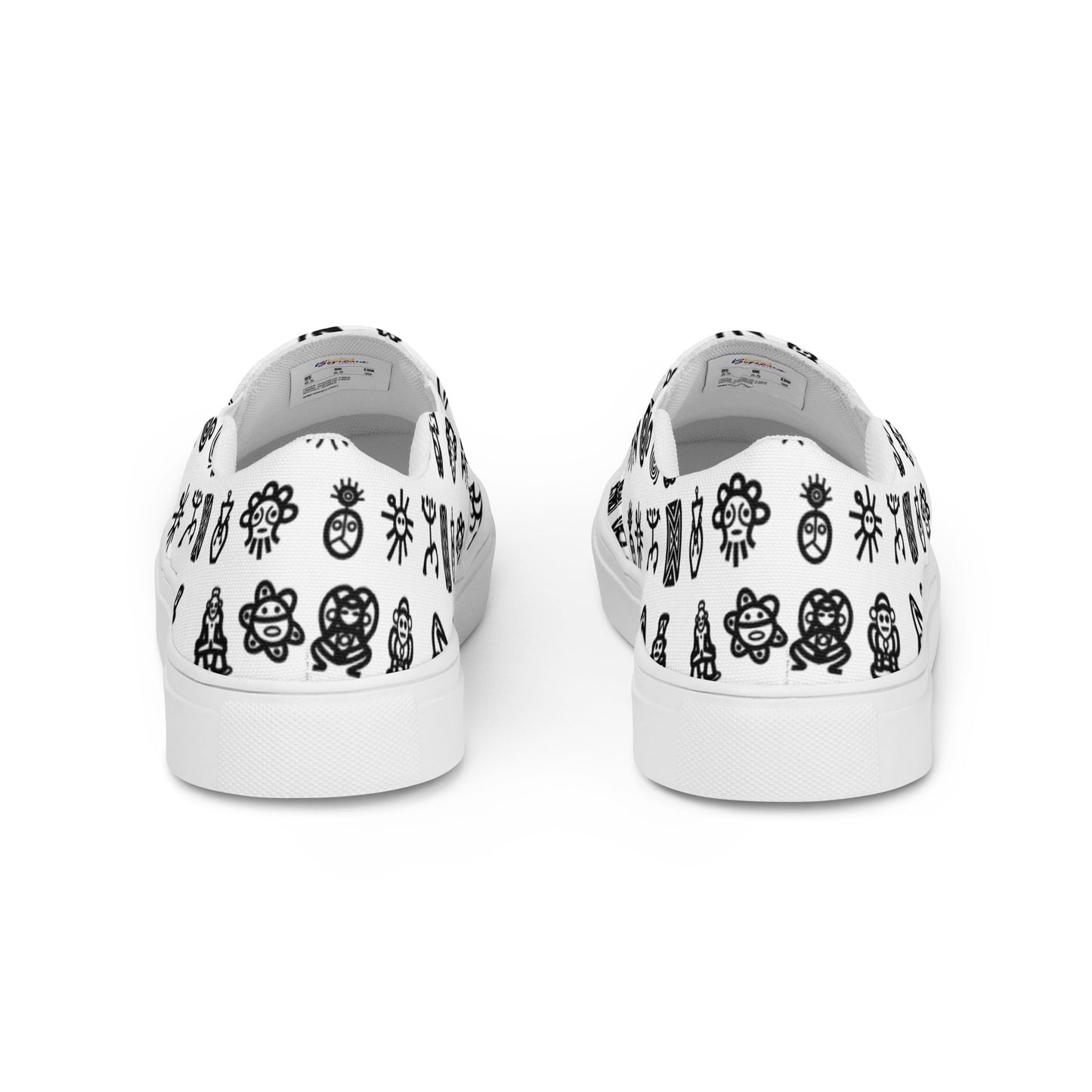 Women’s slip-on canvas shoes-Taino Petroglyphs