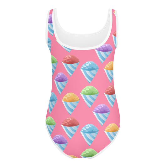 All-Over Print Kids Swimsuit- Piragua / Shaved Ice