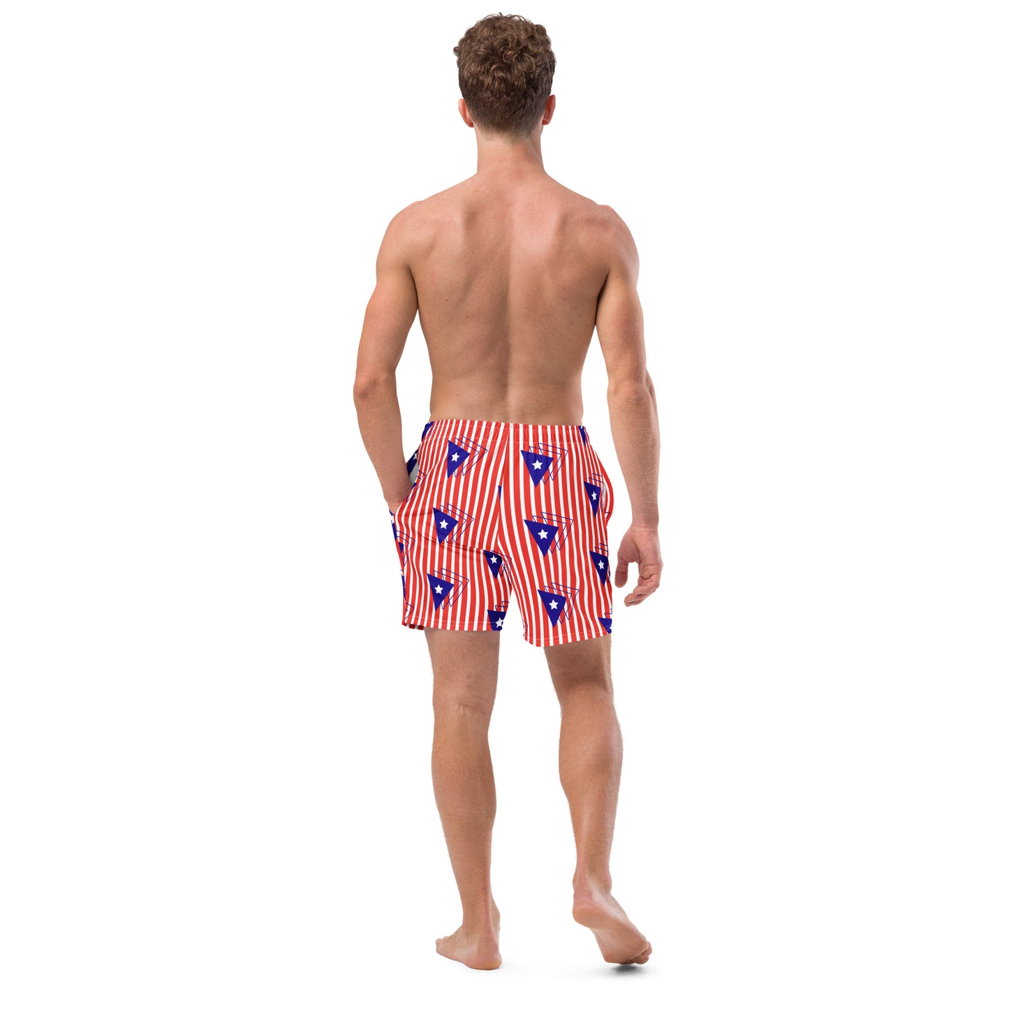 Men's swim trunks- Puerto Rican Flag