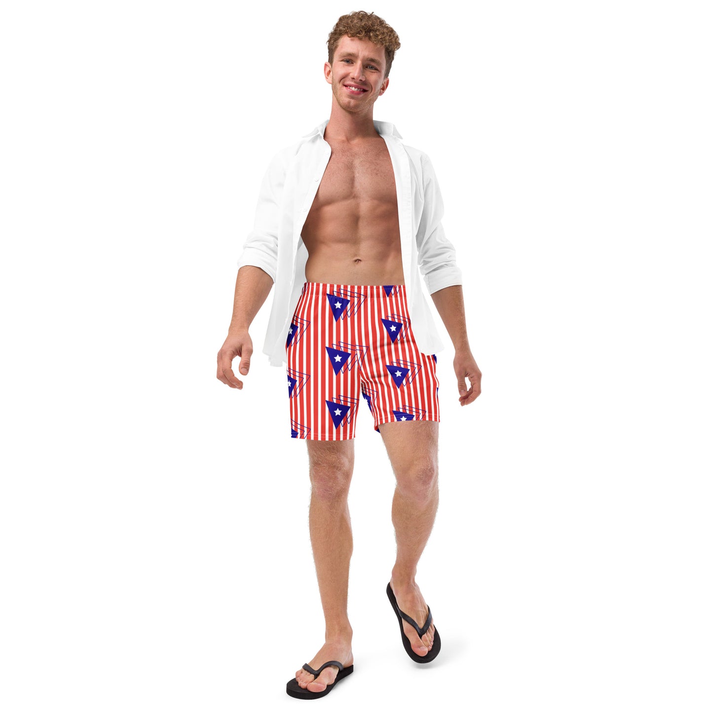 Men's swim trunks- Puerto Rican Flag