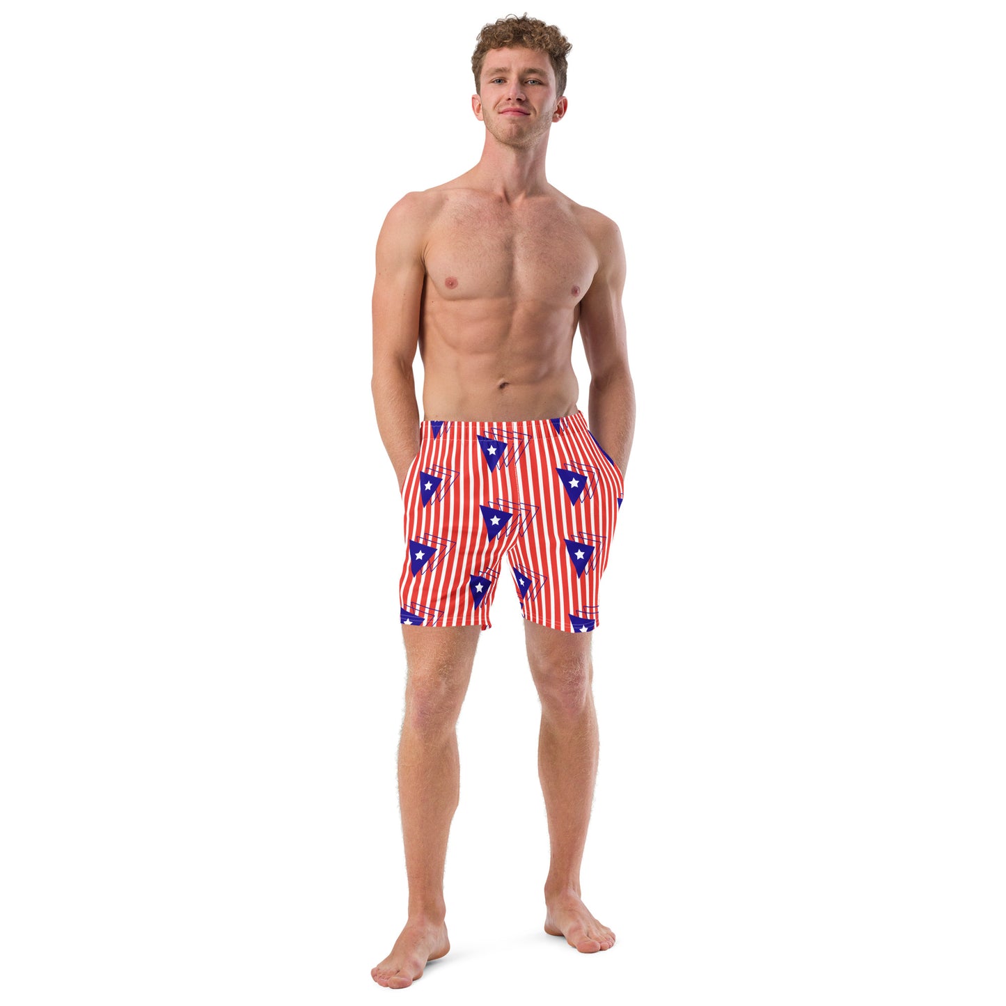 Men's swim trunks- Puerto Rican Flag