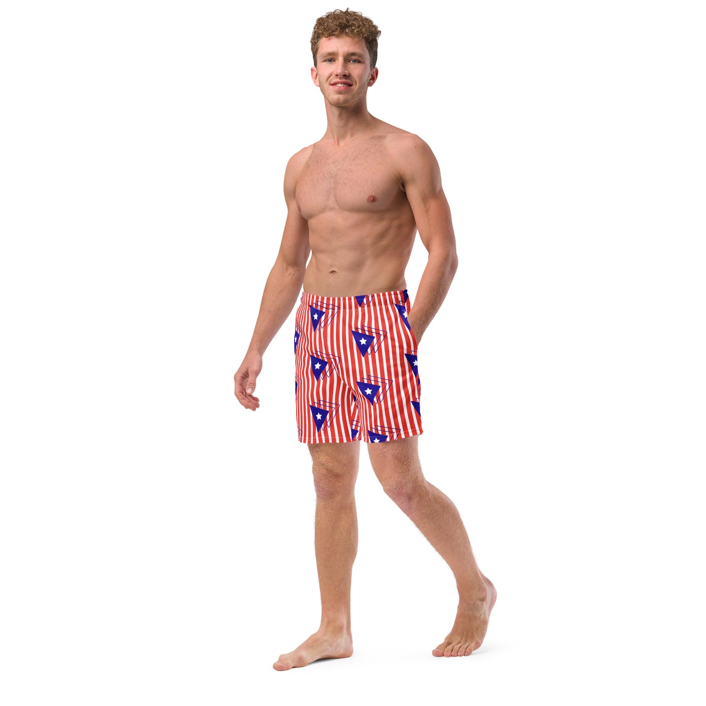 Men's swim trunks- Puerto Rican Flag