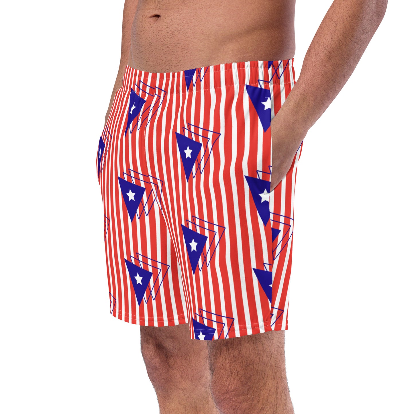 Men's swim trunks- Puerto Rican Flag