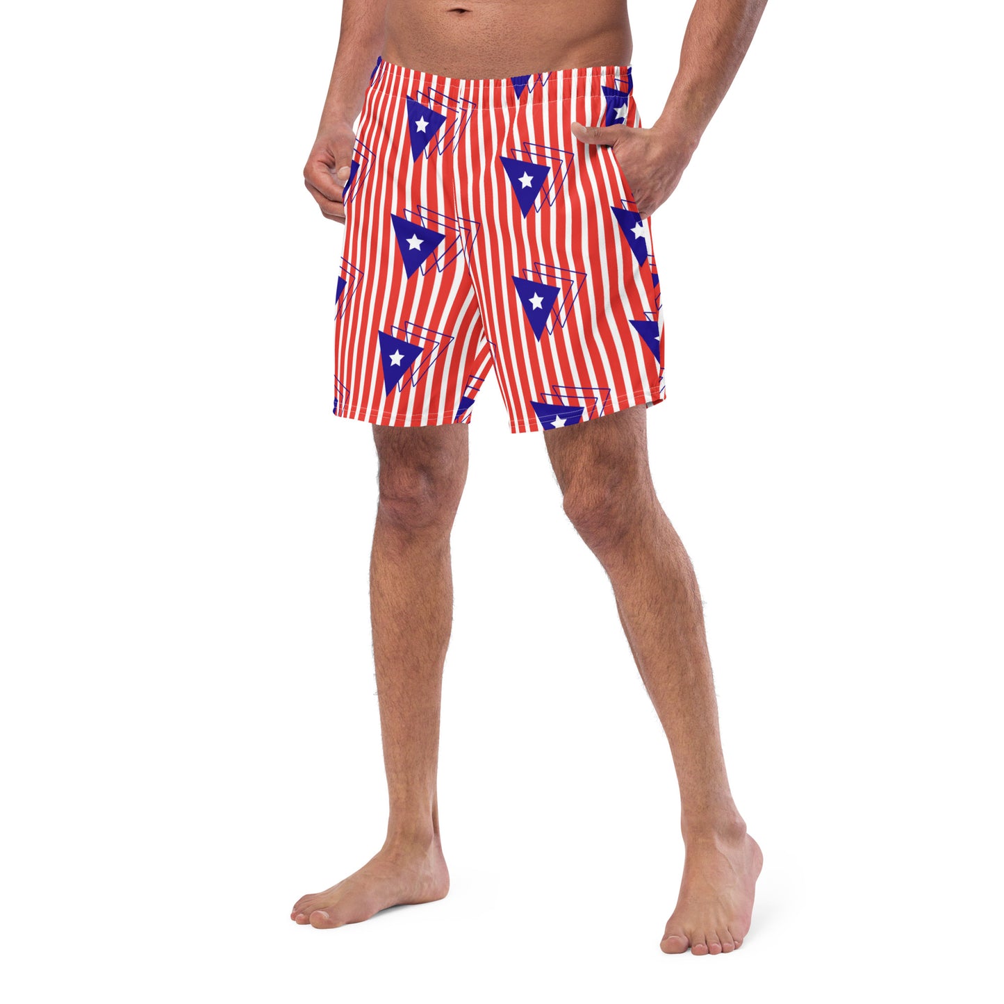 Men's swim trunks- Puerto Rican Flag