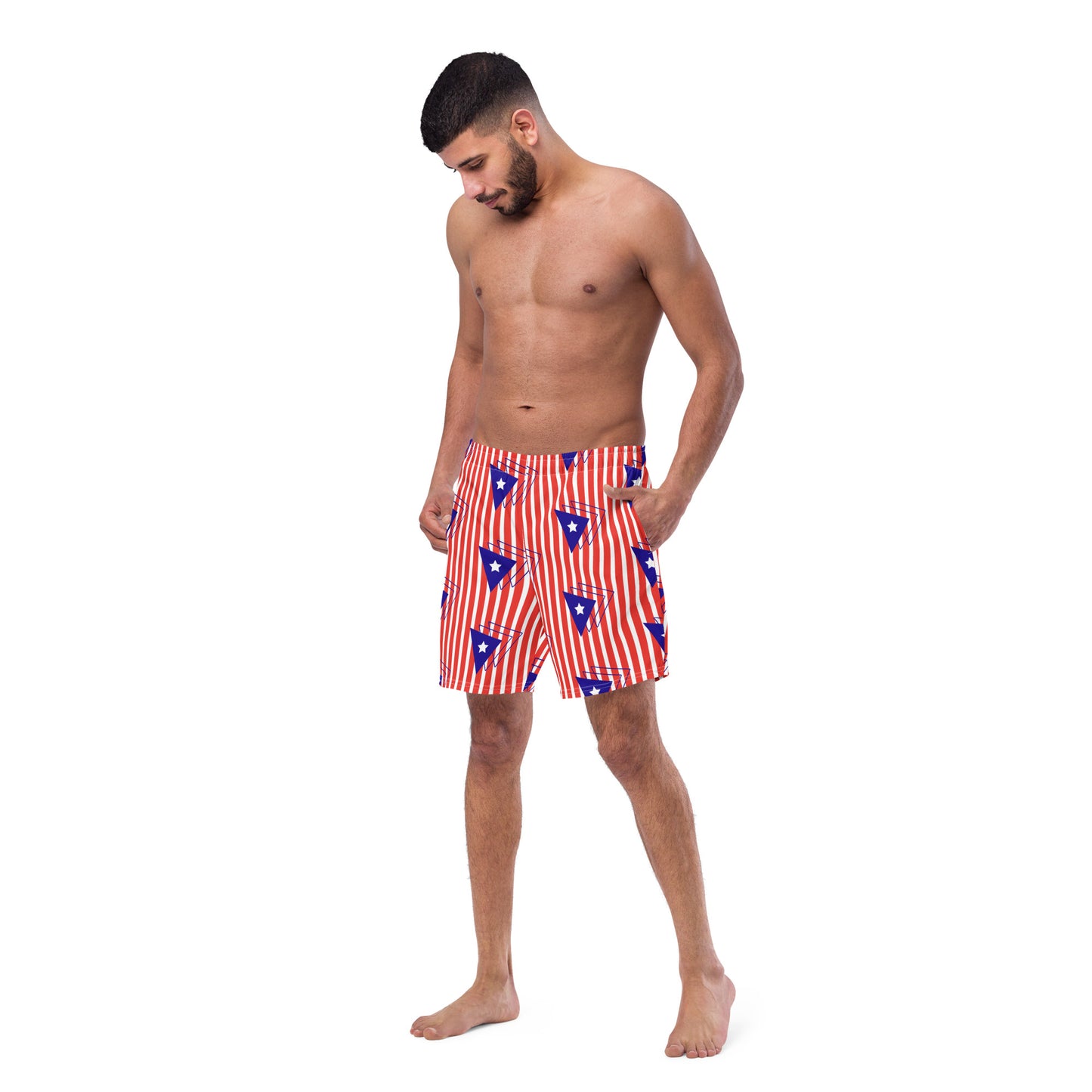 Men's swim trunks- Puerto Rican Flag