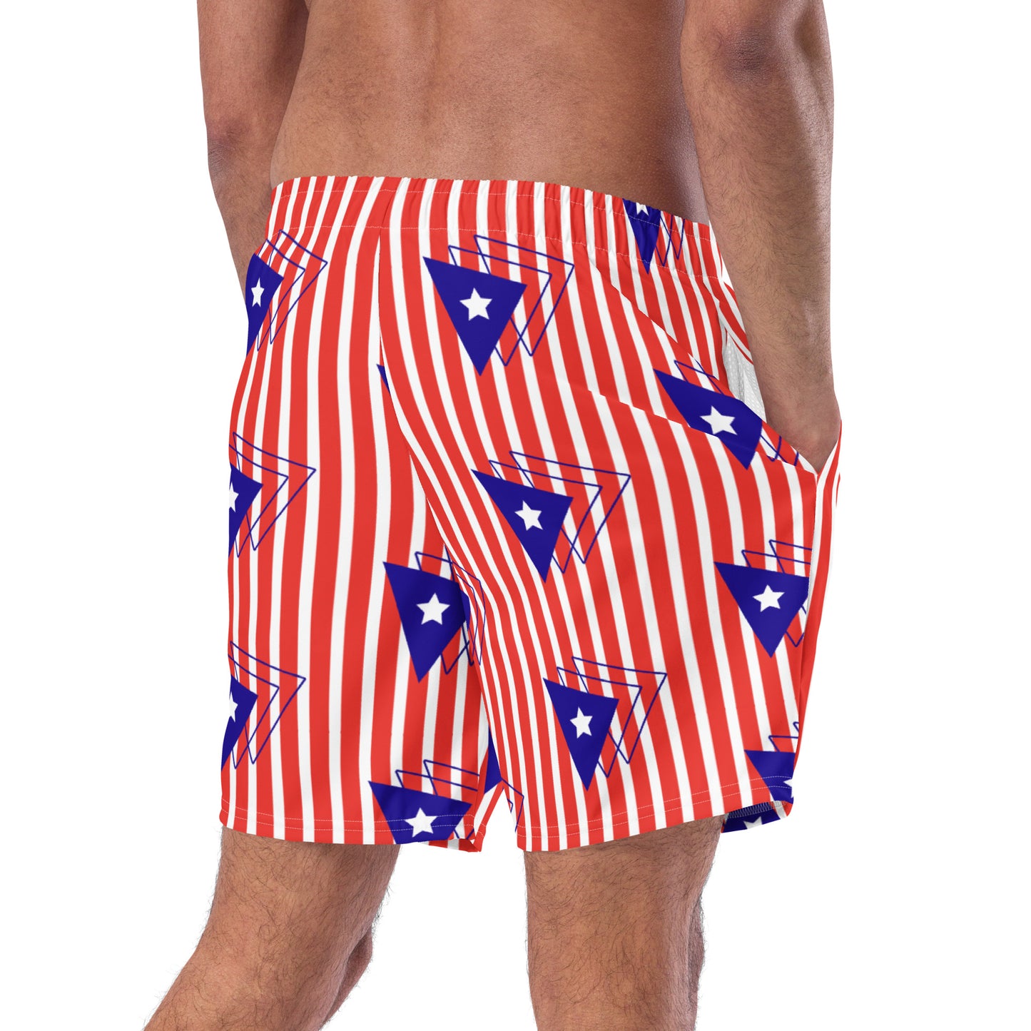 Men's swim trunks- Puerto Rican Flag