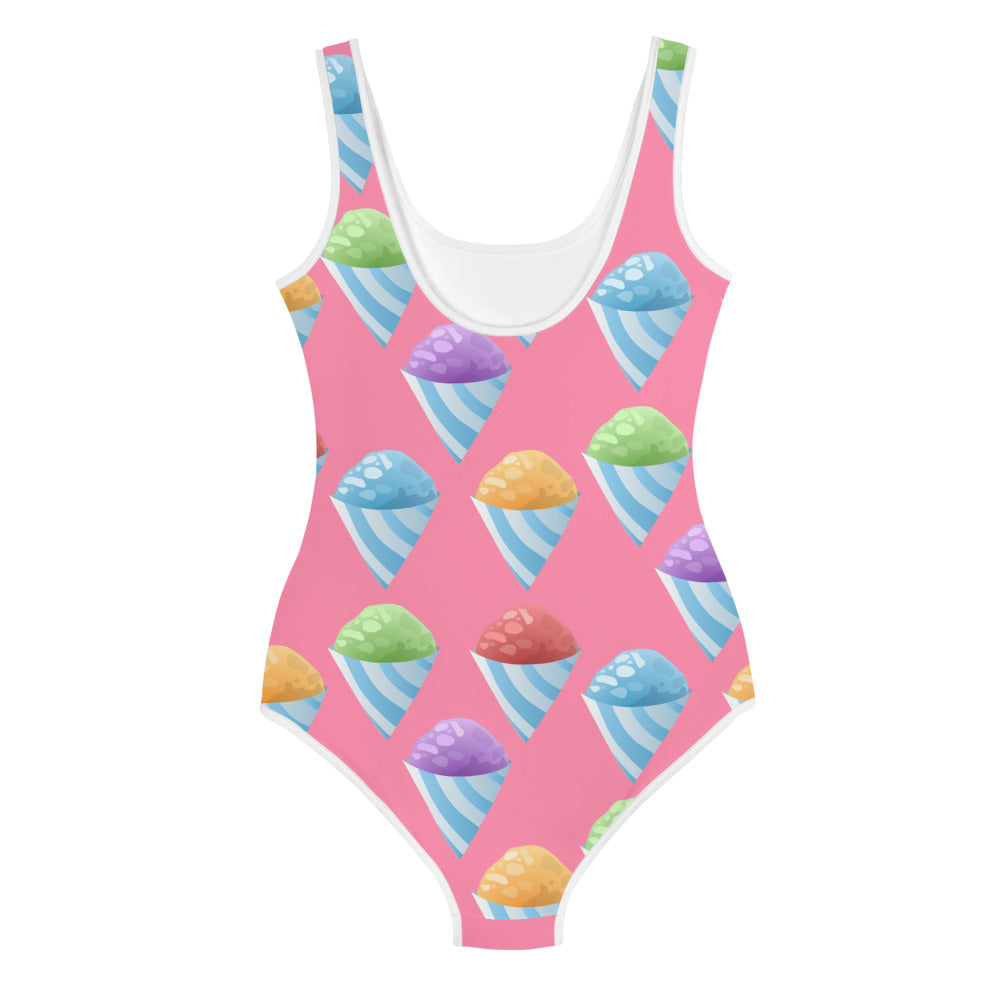 All-Over Print Youth Swimsuit- Piragua/ Shaved Iced