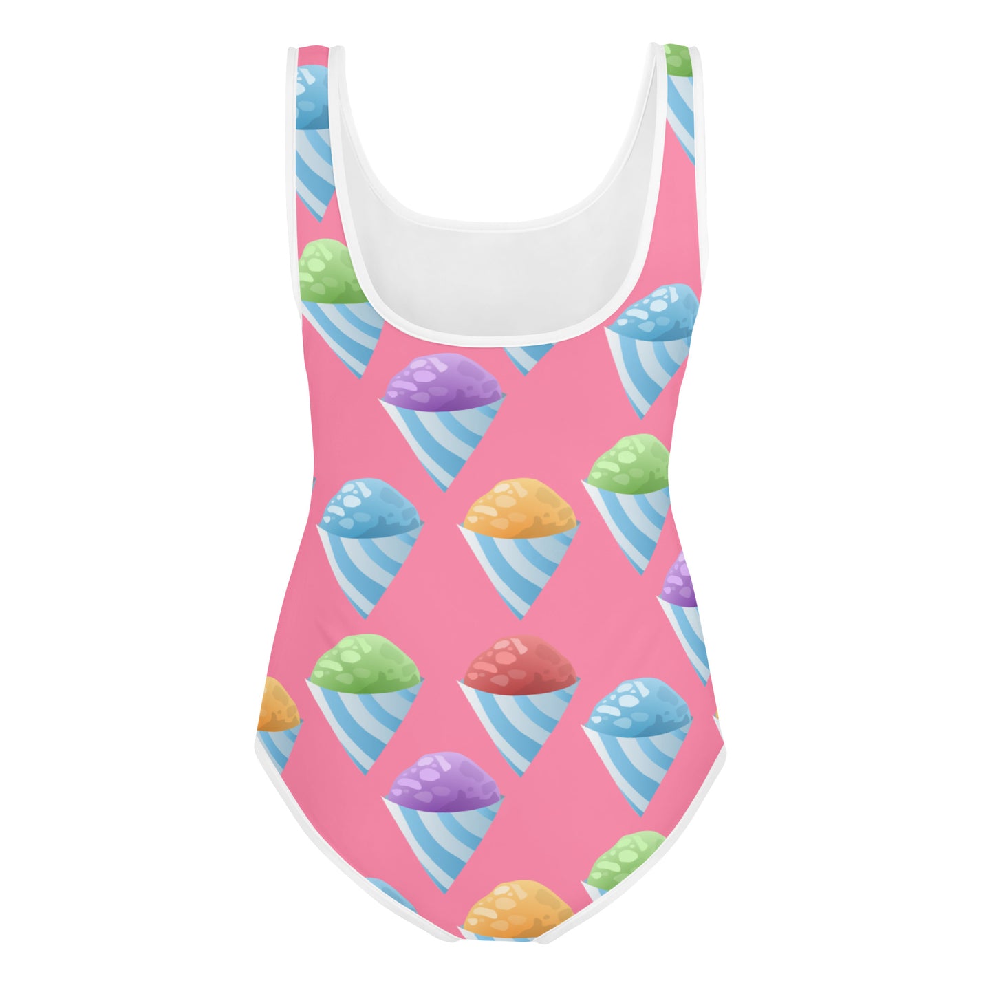 All-Over Print Youth Swimsuit- Piragua/ Shaved Iced