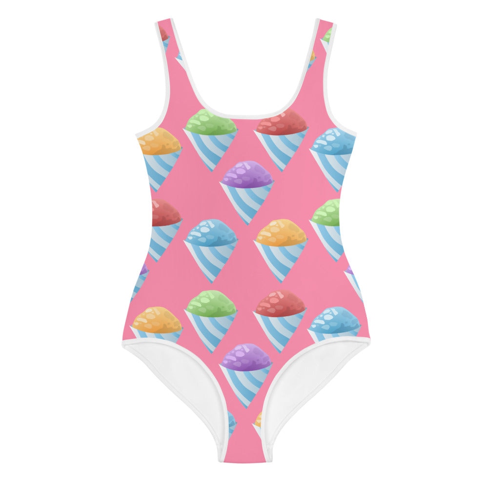 All-Over Print Youth Swimsuit- Piragua/ Shaved Iced