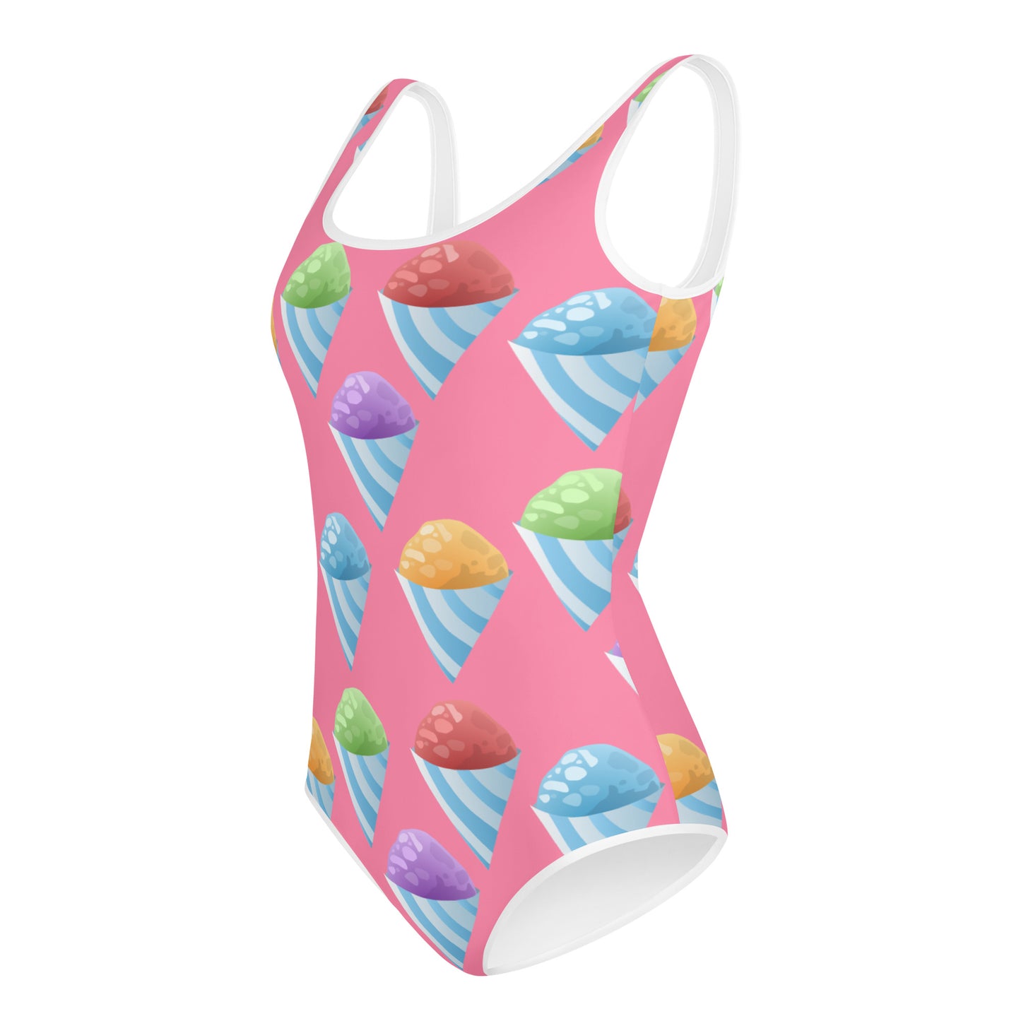 All-Over Print Youth Swimsuit- Piragua/ Shaved Iced