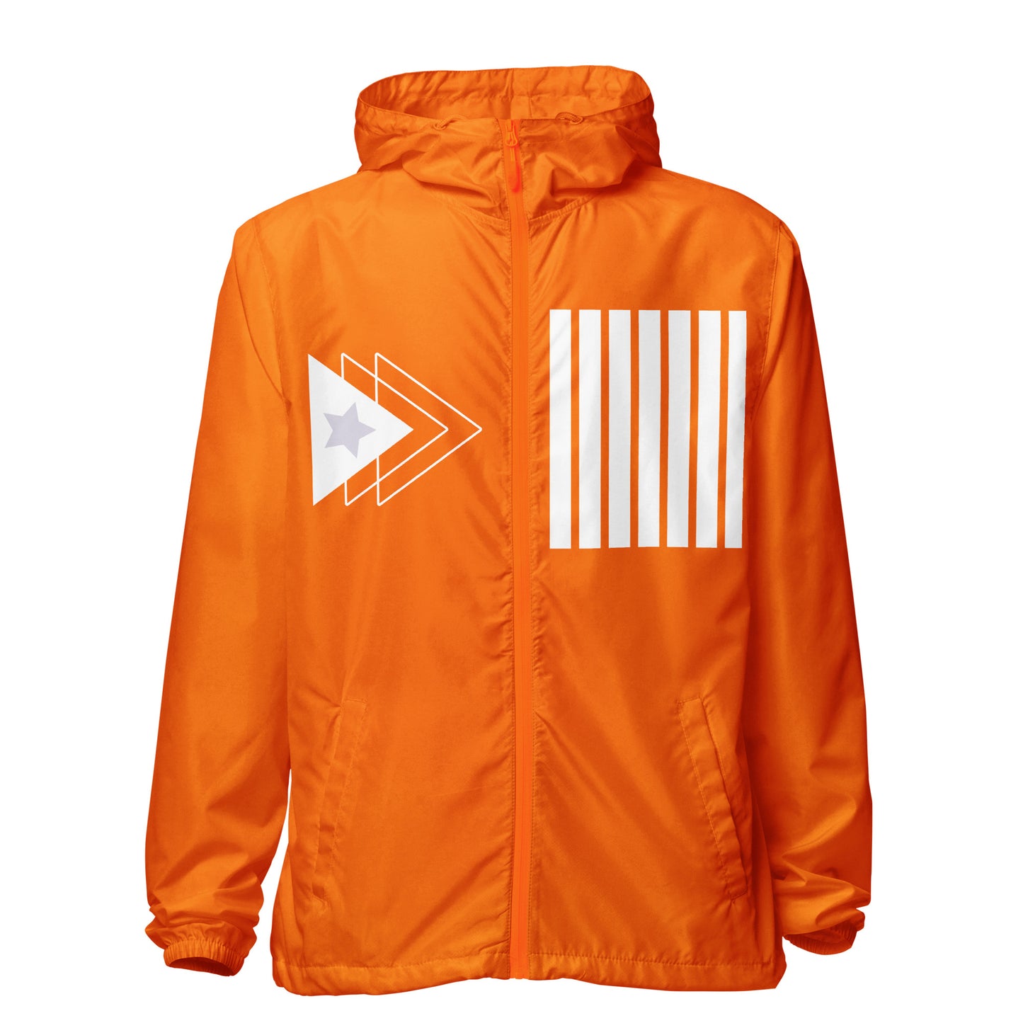 Unisex lightweight zip up windbreaker