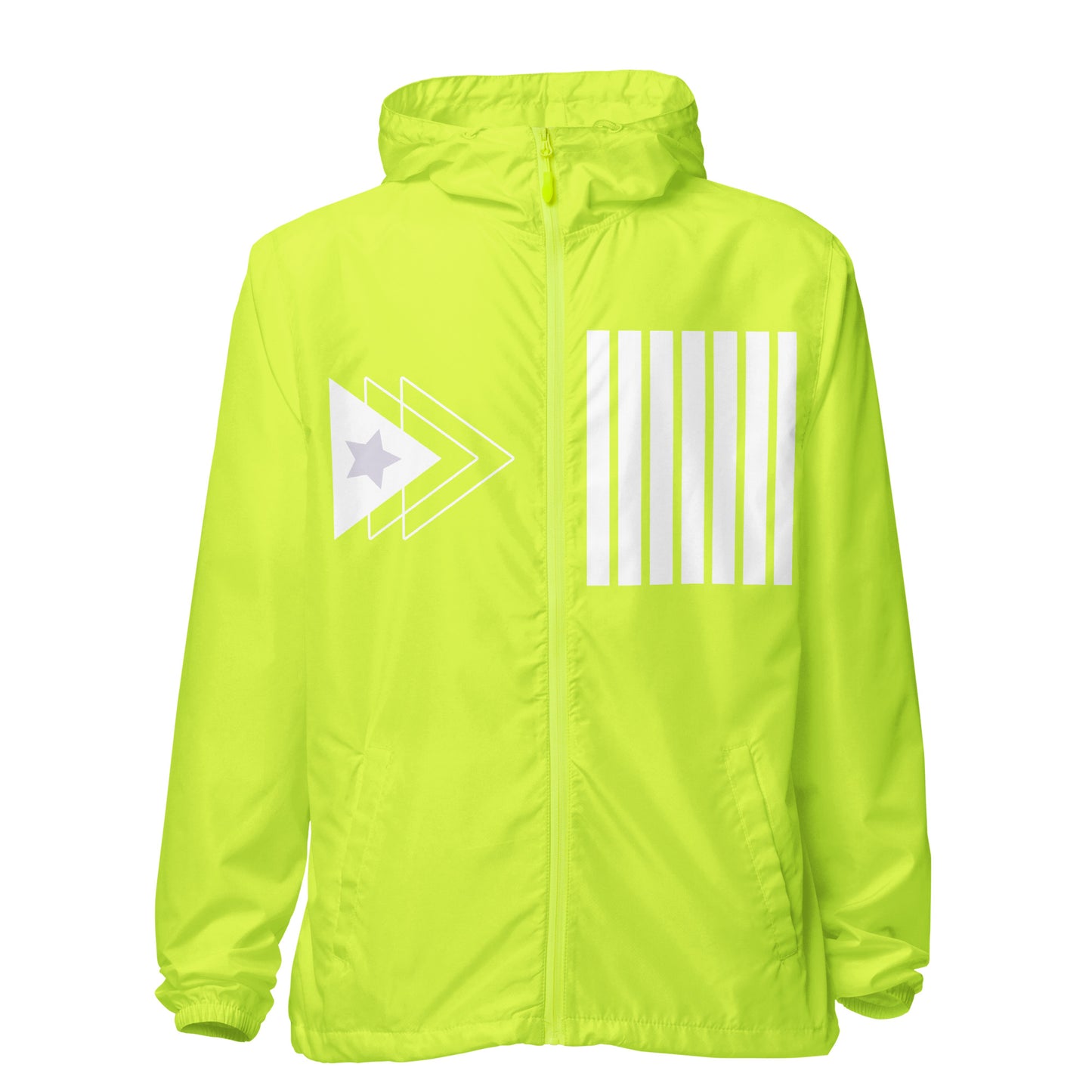 Unisex lightweight zip up windbreaker