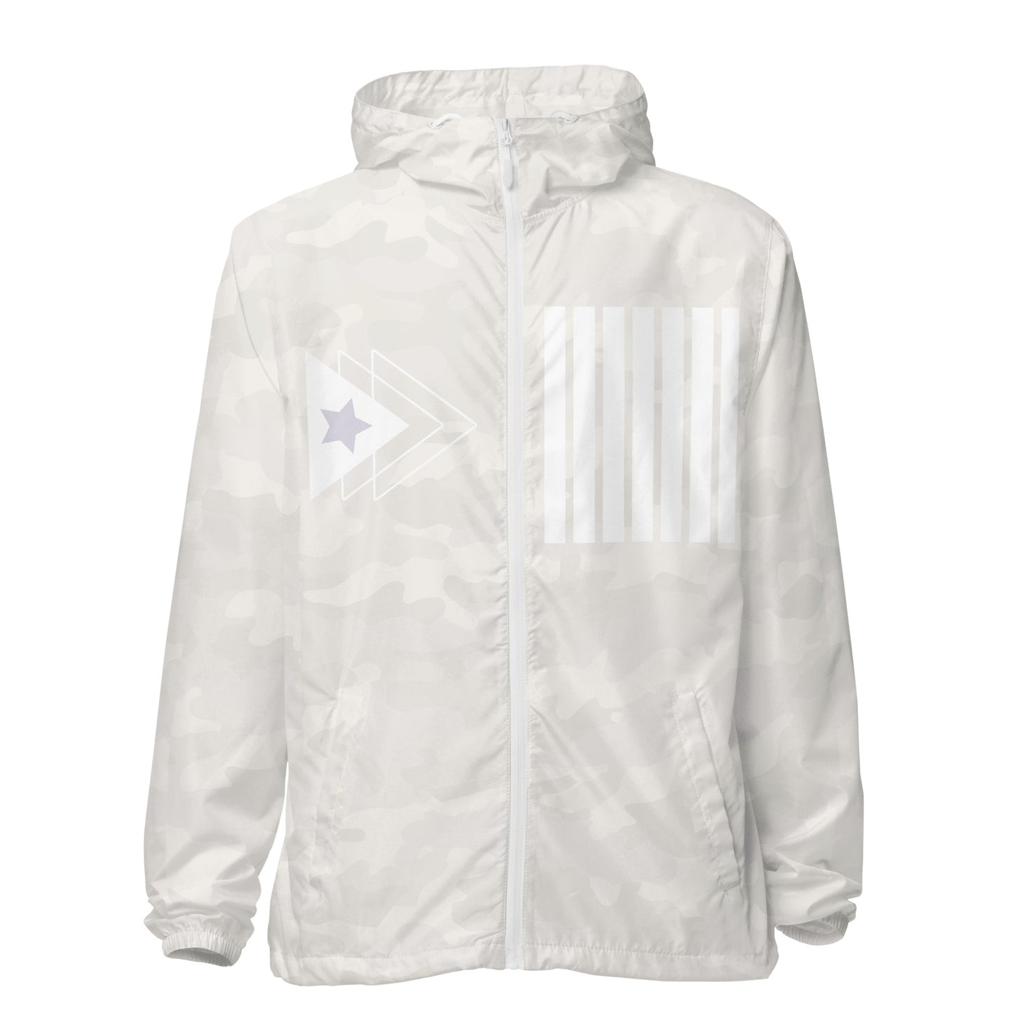 Unisex lightweight zip up windbreaker