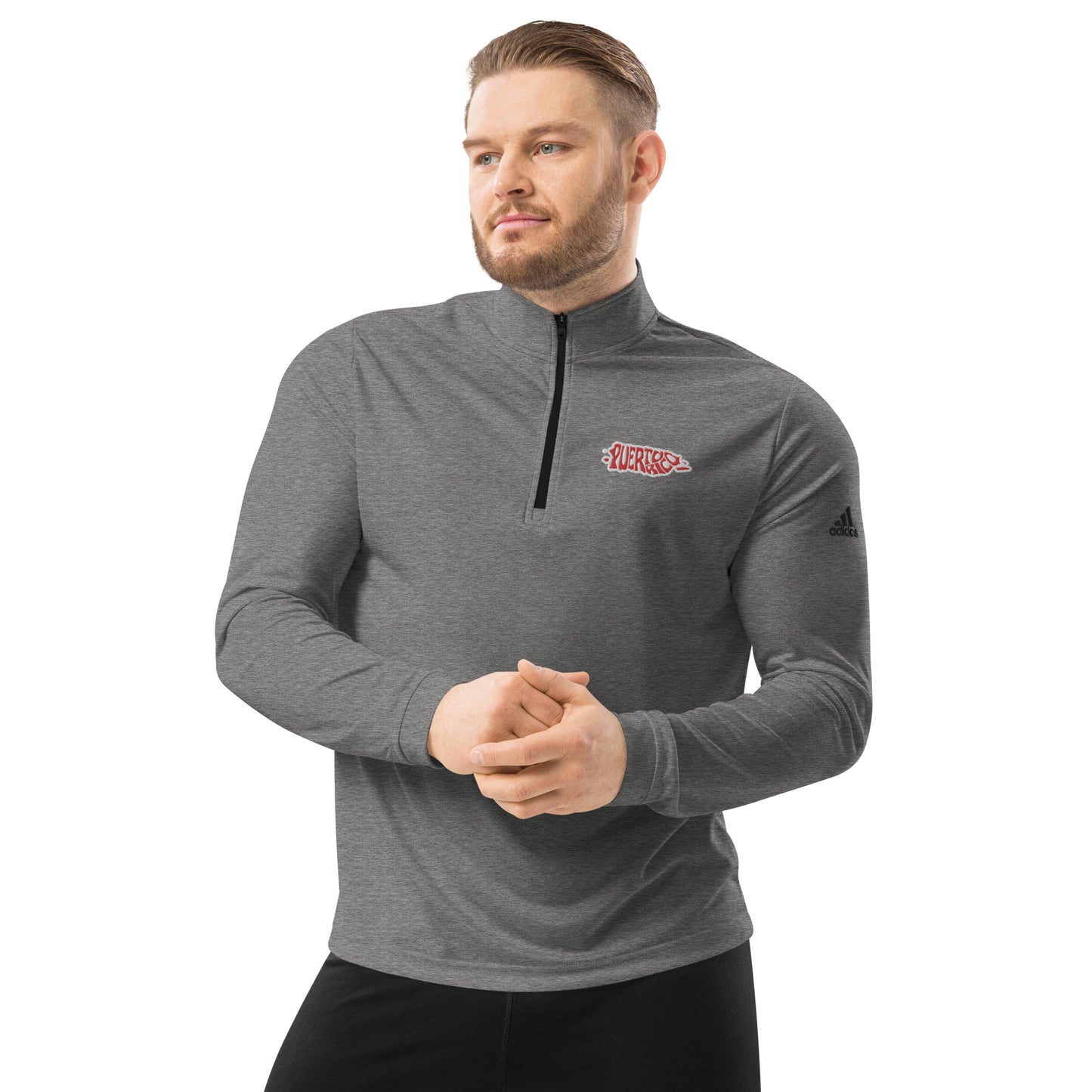 Quarter zip pullover- Puerto Rico Island