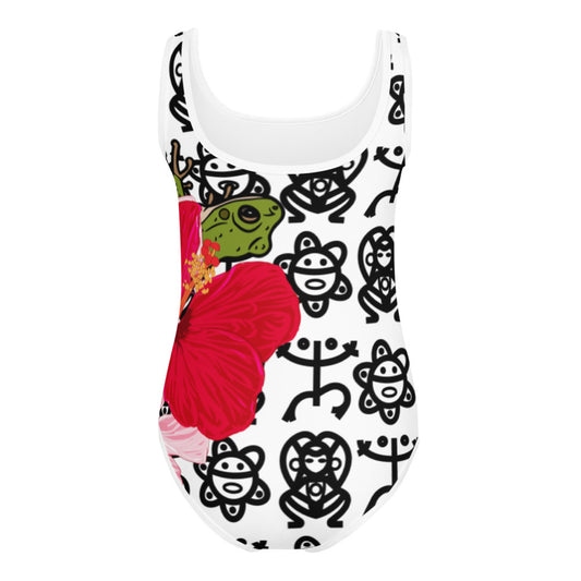 All-Over Print Kids Swimsuit- Boricua