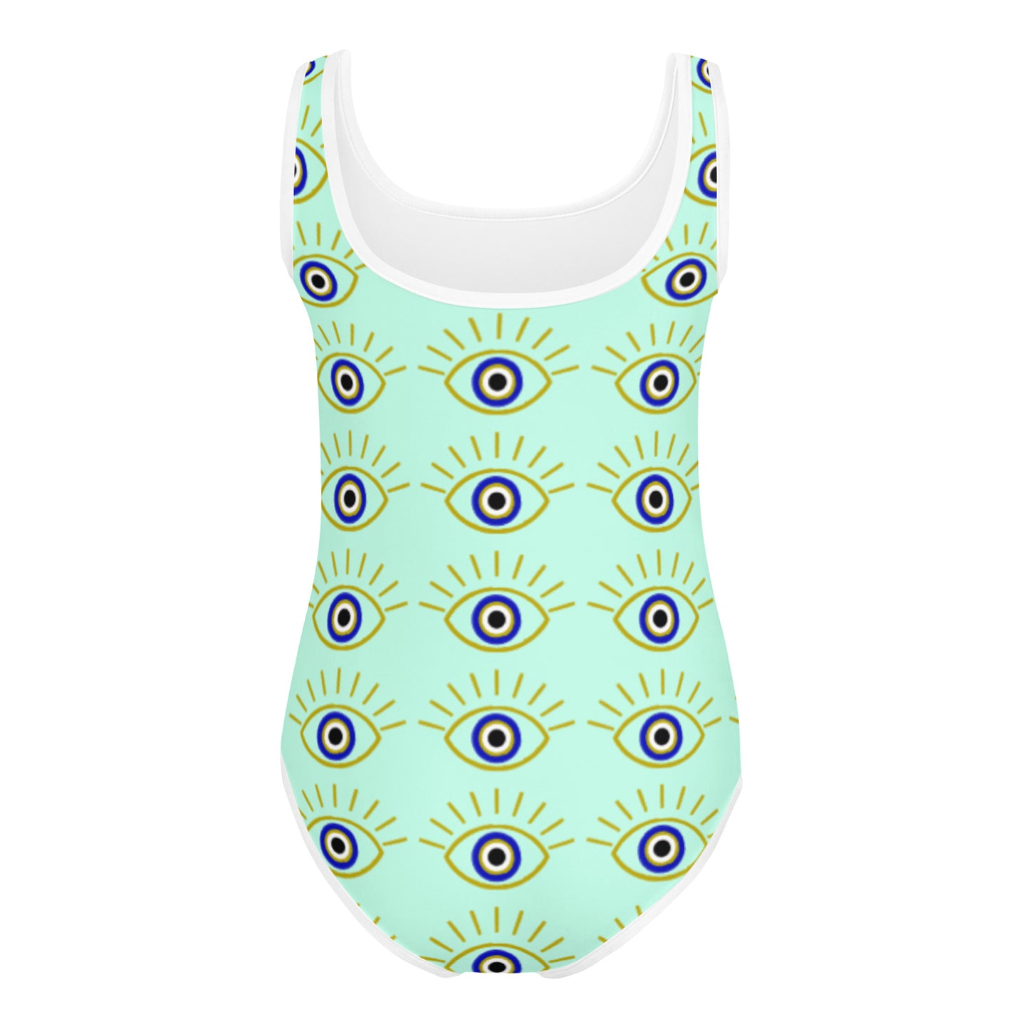 All-Over Print Kids Swimsuit- Evil Eye