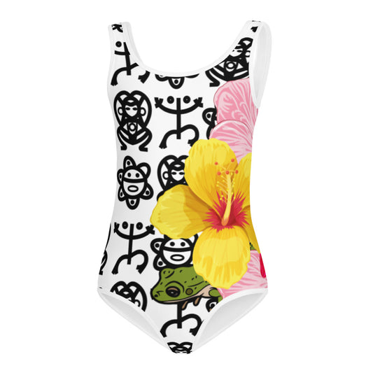 All-Over Print Kids Swimsuit- Boricua