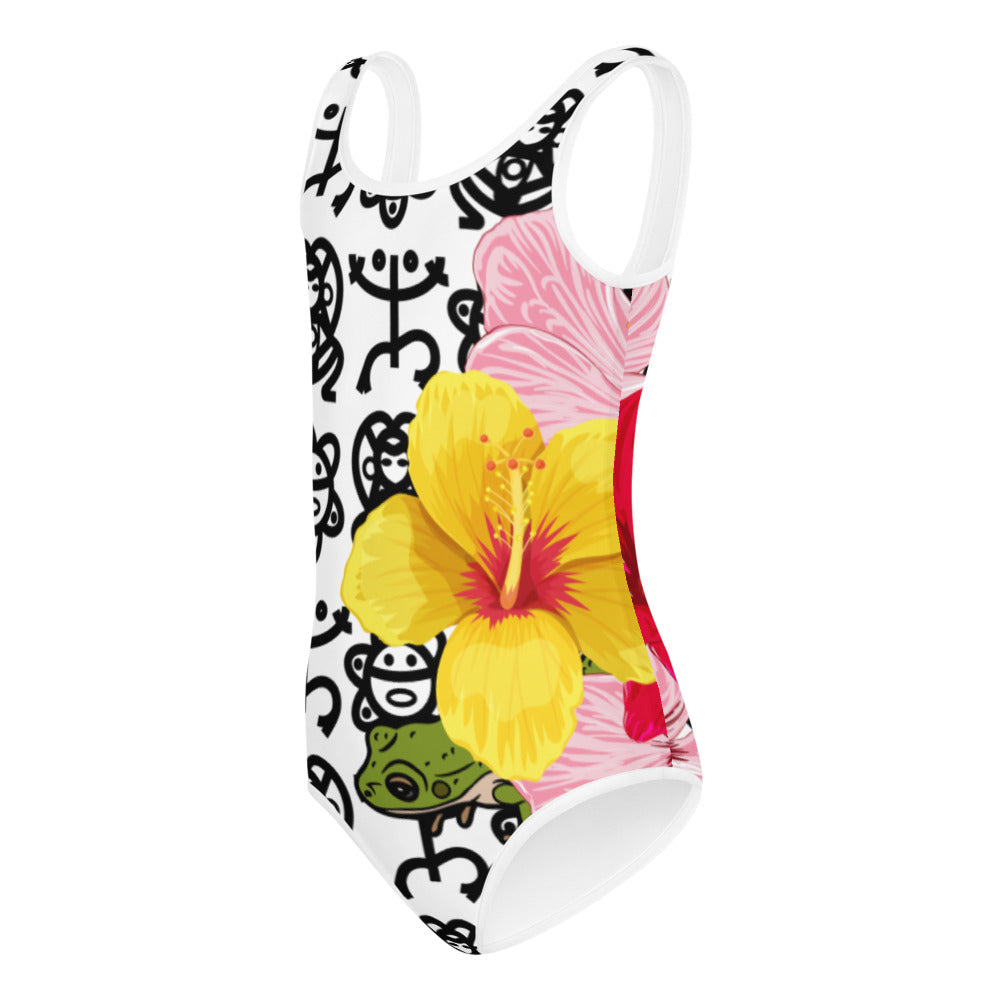 All-Over Print Kids Swimsuit- Boricua