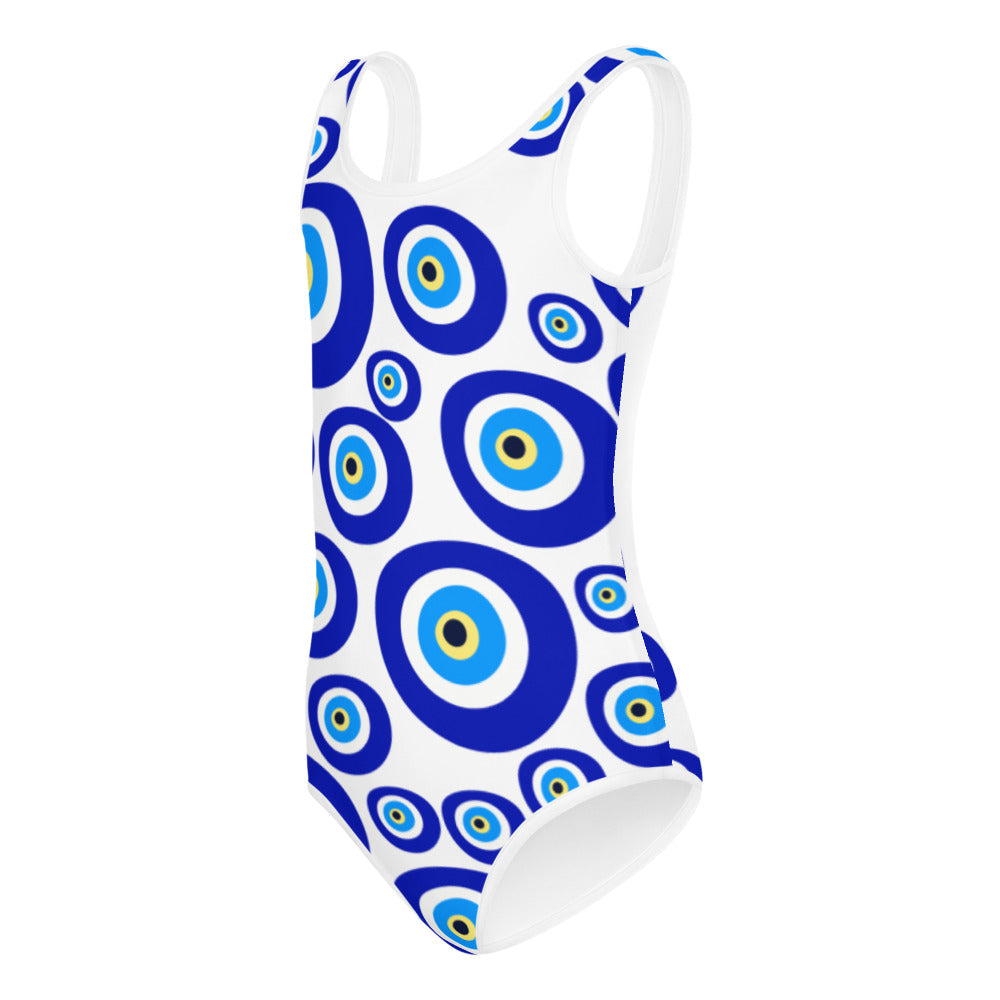 All-Over Print Kids Swimsuit- Evil Eye