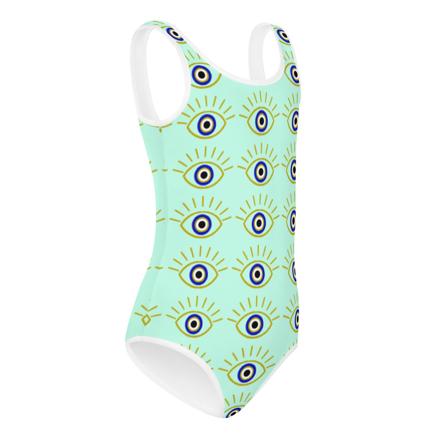 All-Over Print Kids Swimsuit- Evil Eye